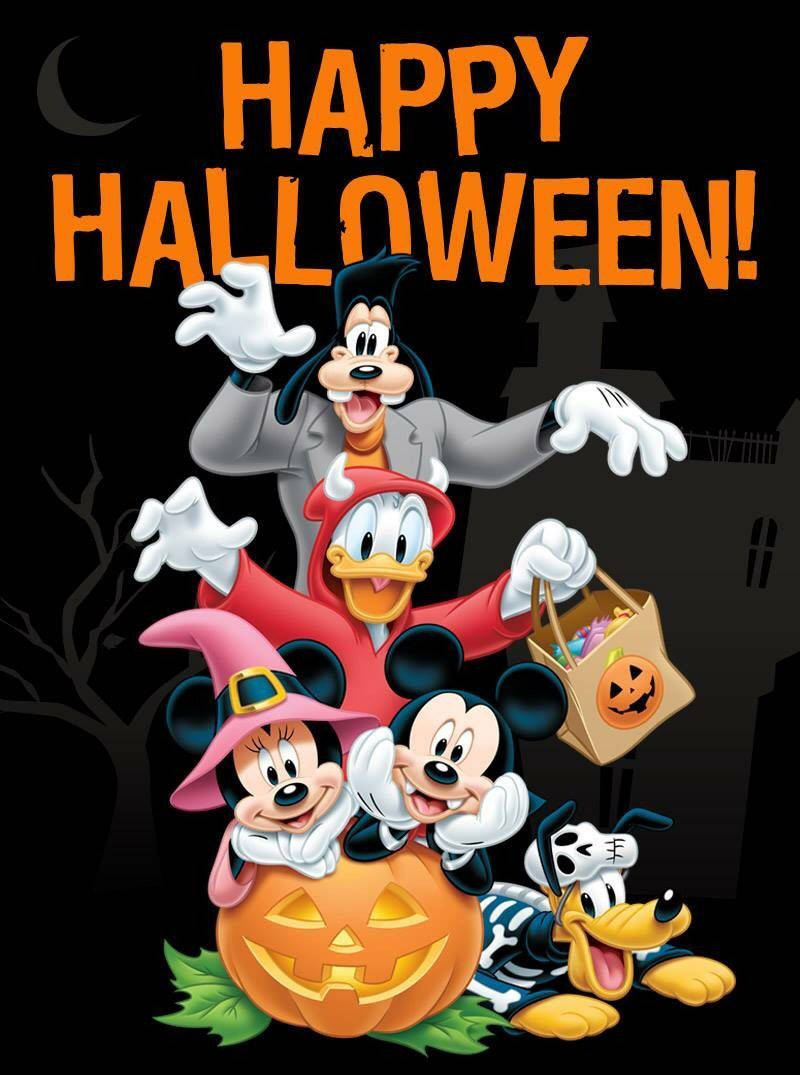 Disney Halloween Greeting Wallpaper