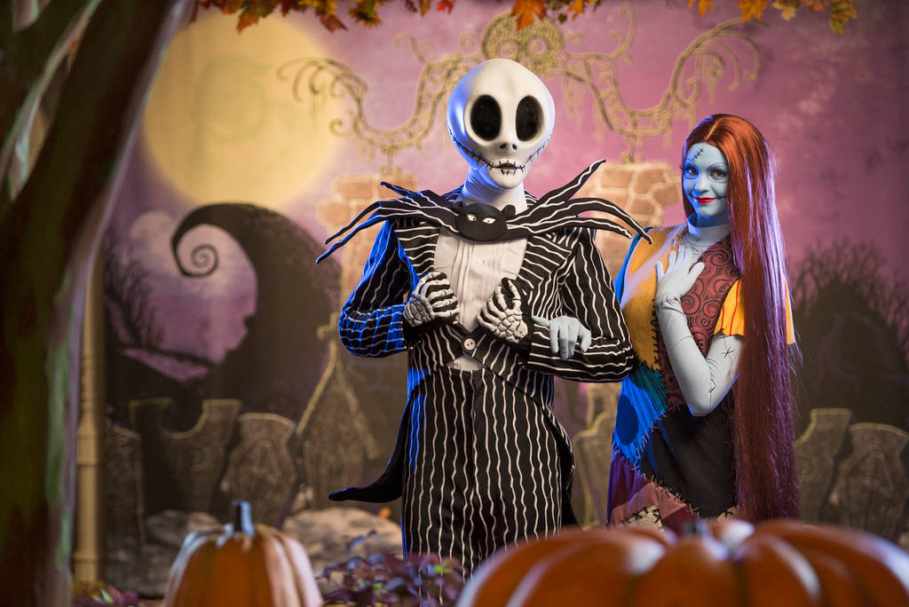 Disney Halloween Jack Og Sally Wallpaper