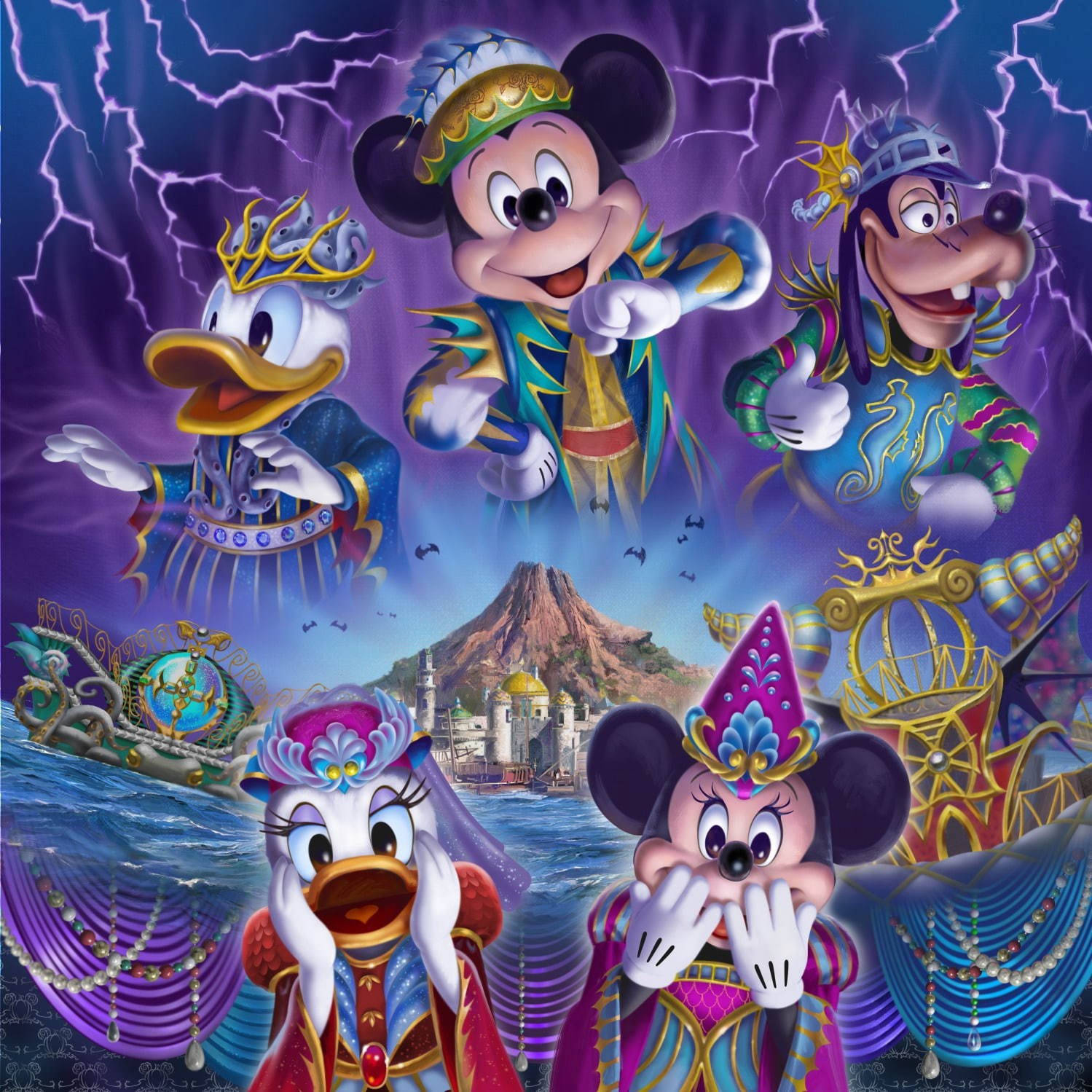 Disney Halloween Mickey And Friends Wallpaper