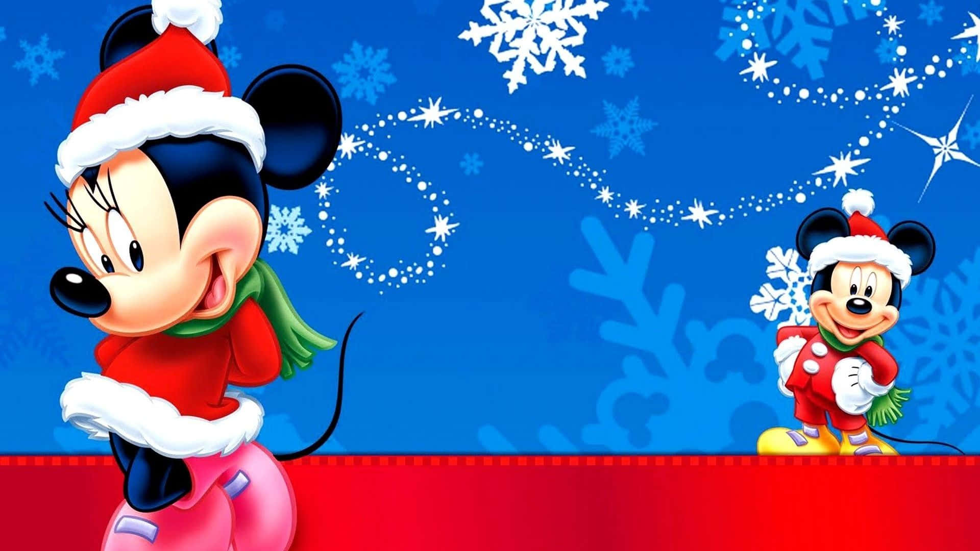 Temade Disney Para Año Nuevo Feliz Fondo de pantalla
