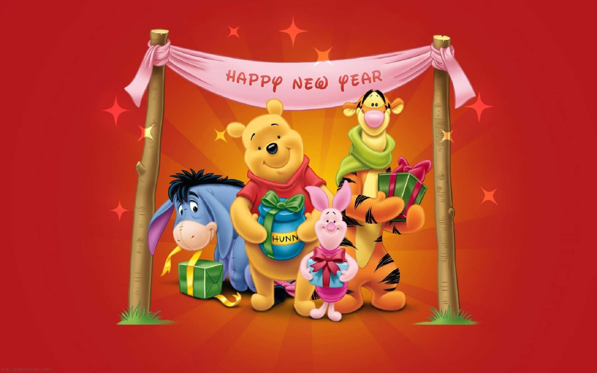 Disney Happy New Year Theme Background