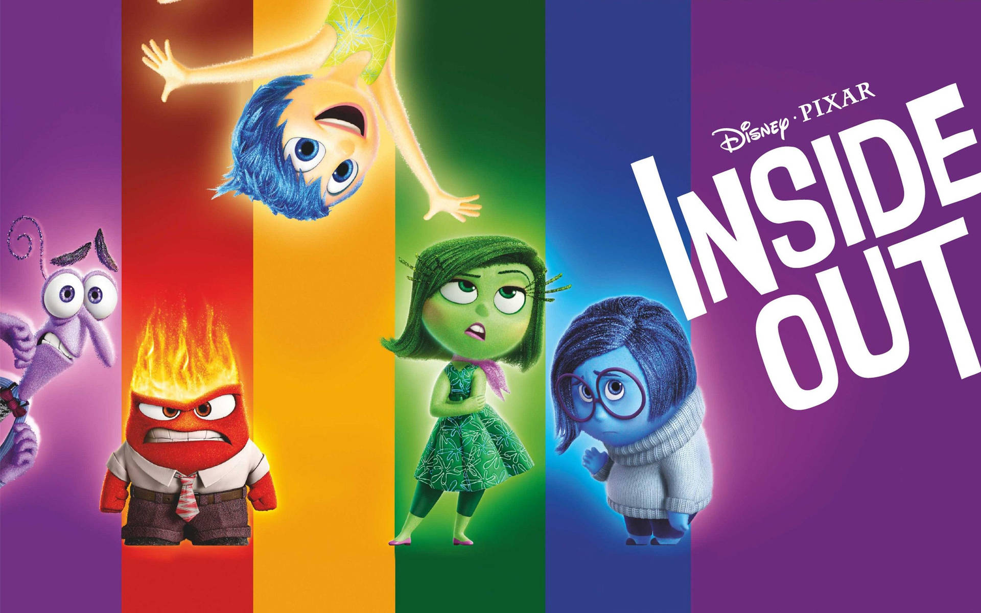 Disney Inside Out Fun Collage Background
