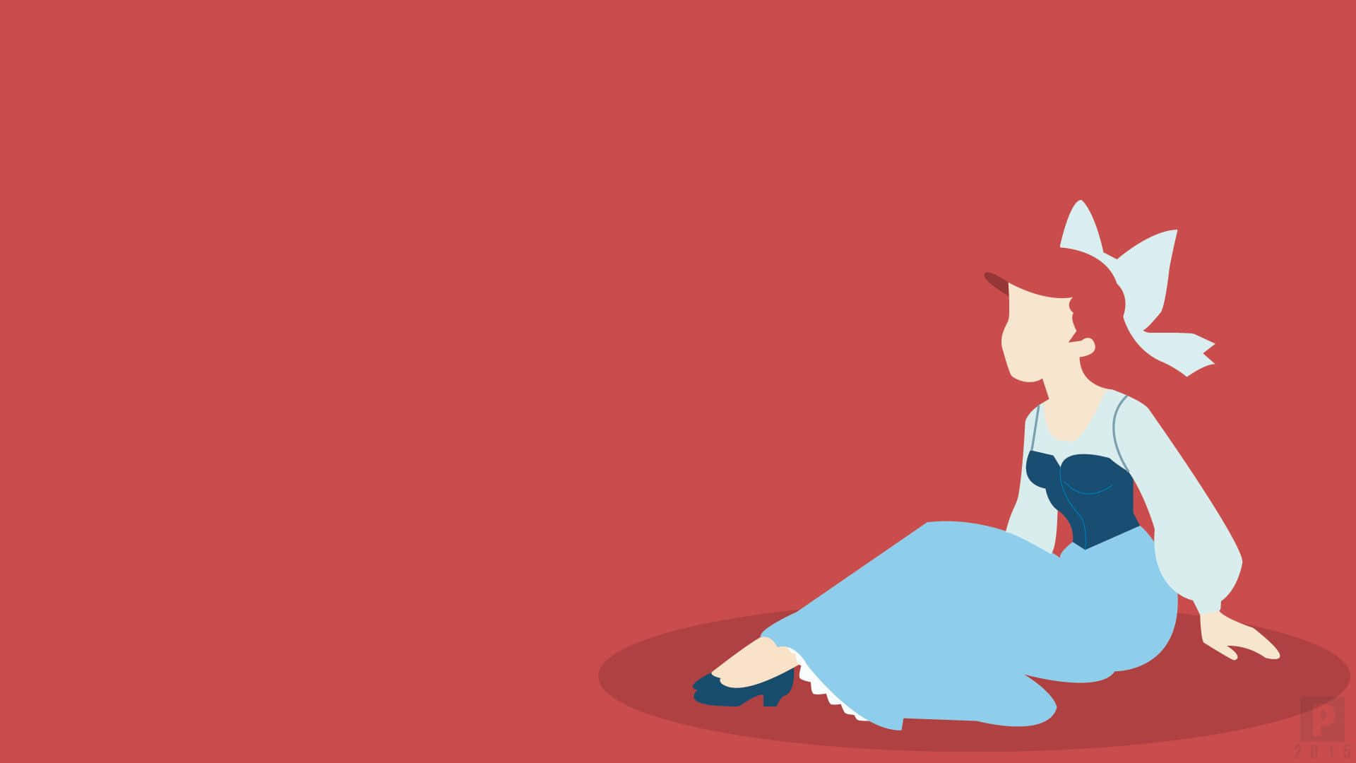 A Little Mermaid Sitting On The Ground Wallpaper