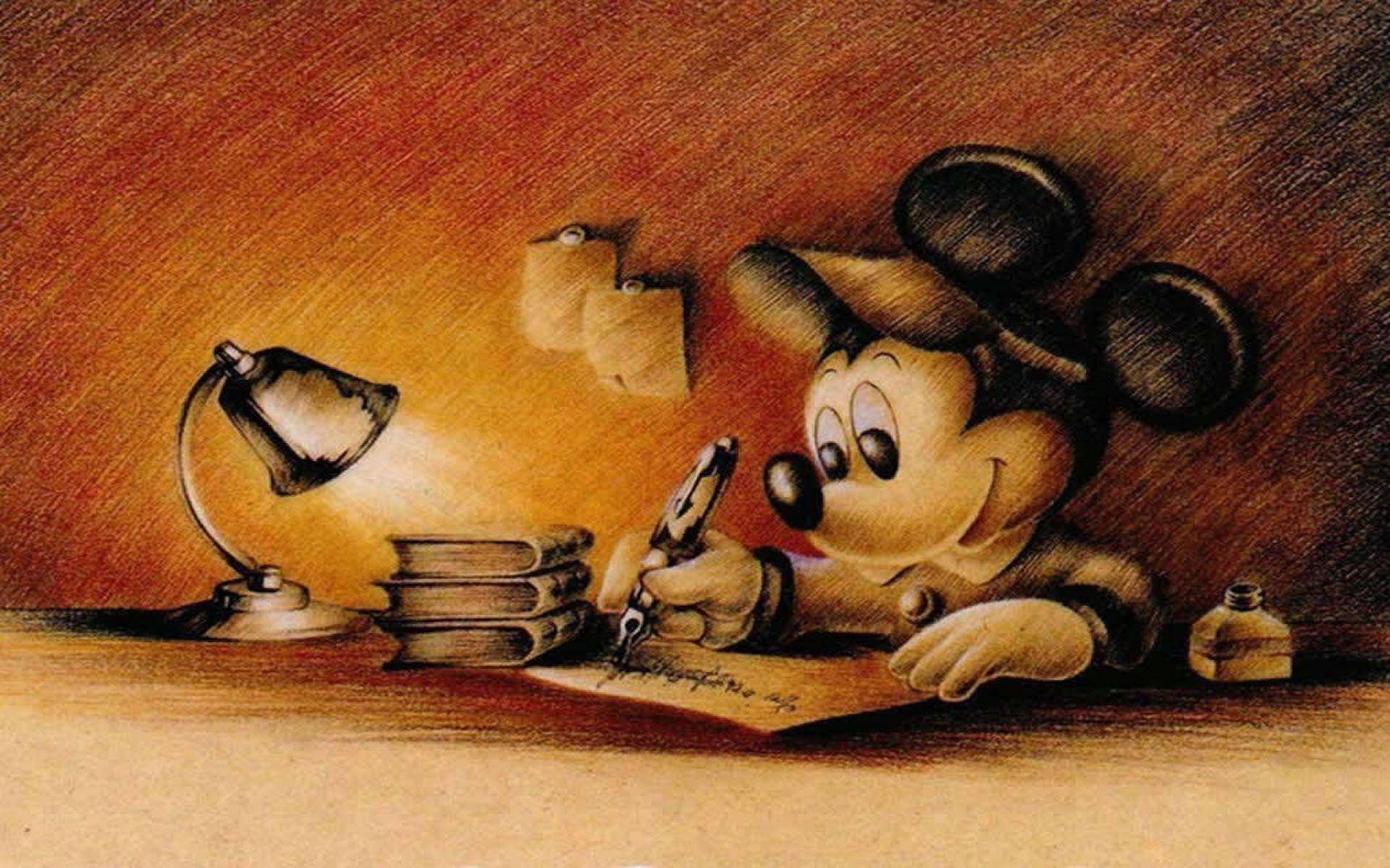 Disney Mickey Mouse Sketch Laptop Wallpaper