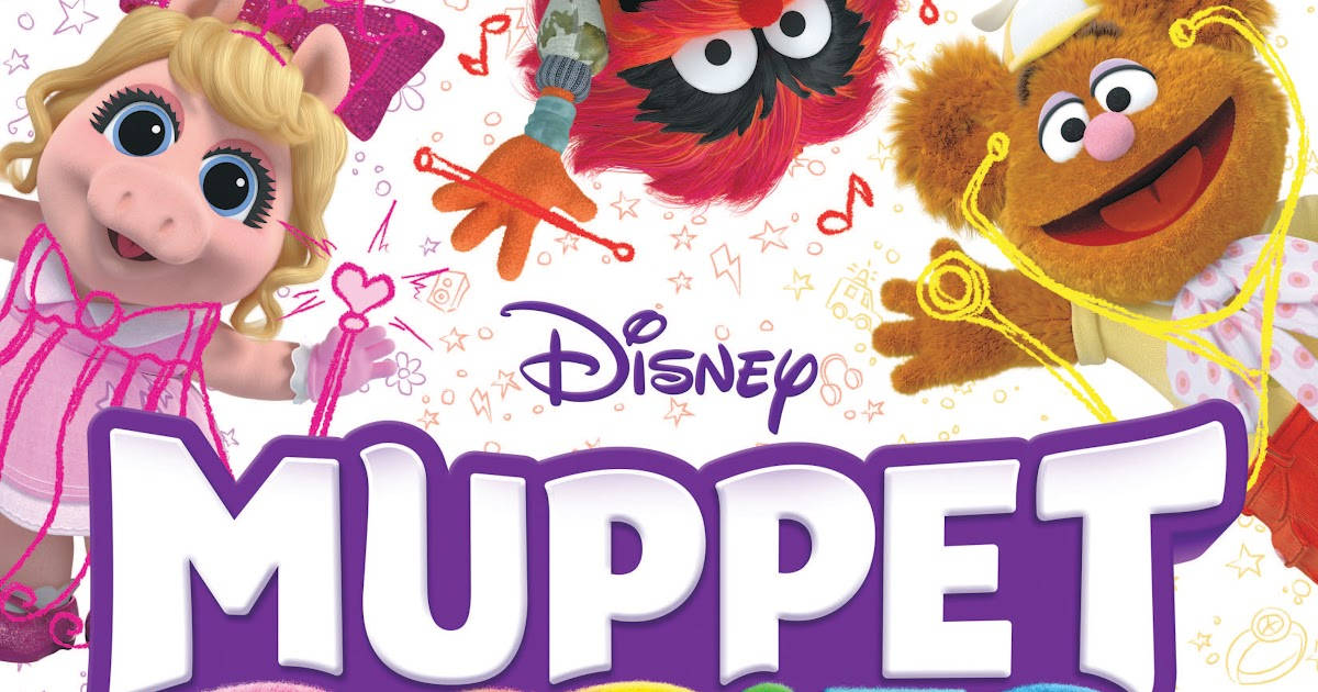 Disney Muppet Babies Colorful Doodles Background