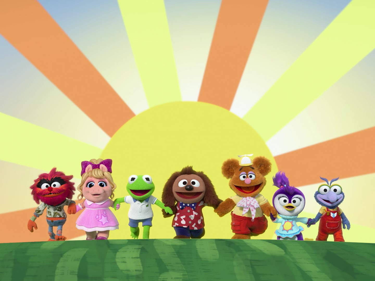 Disney Muppet Babies Sun Background