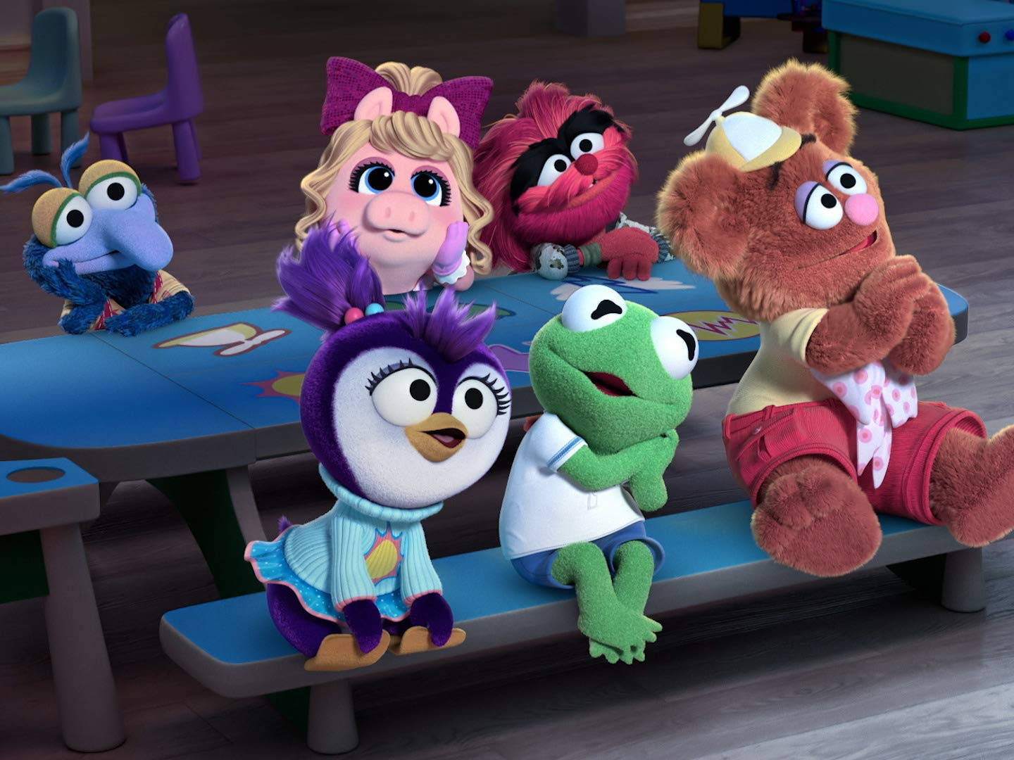 Disney Muppet Babies Watching Background