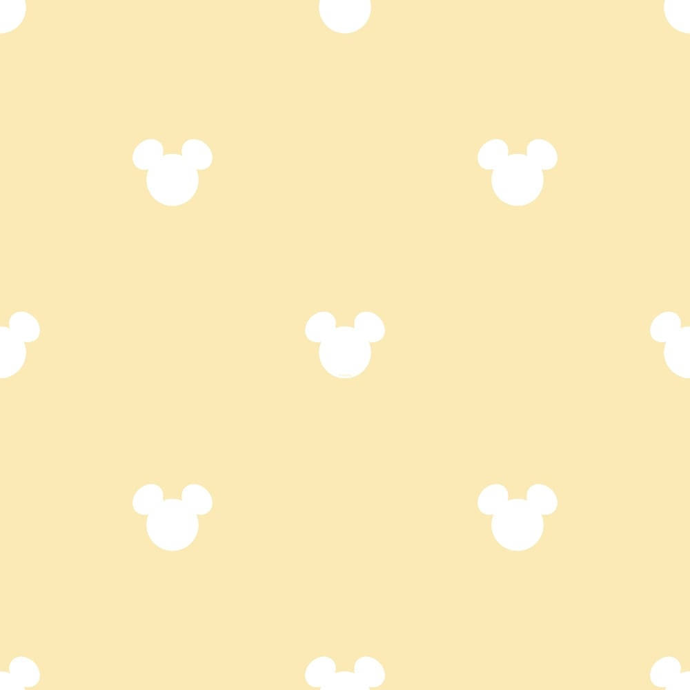 Disney Pattern With Mickey Mouse Head Wallpaper