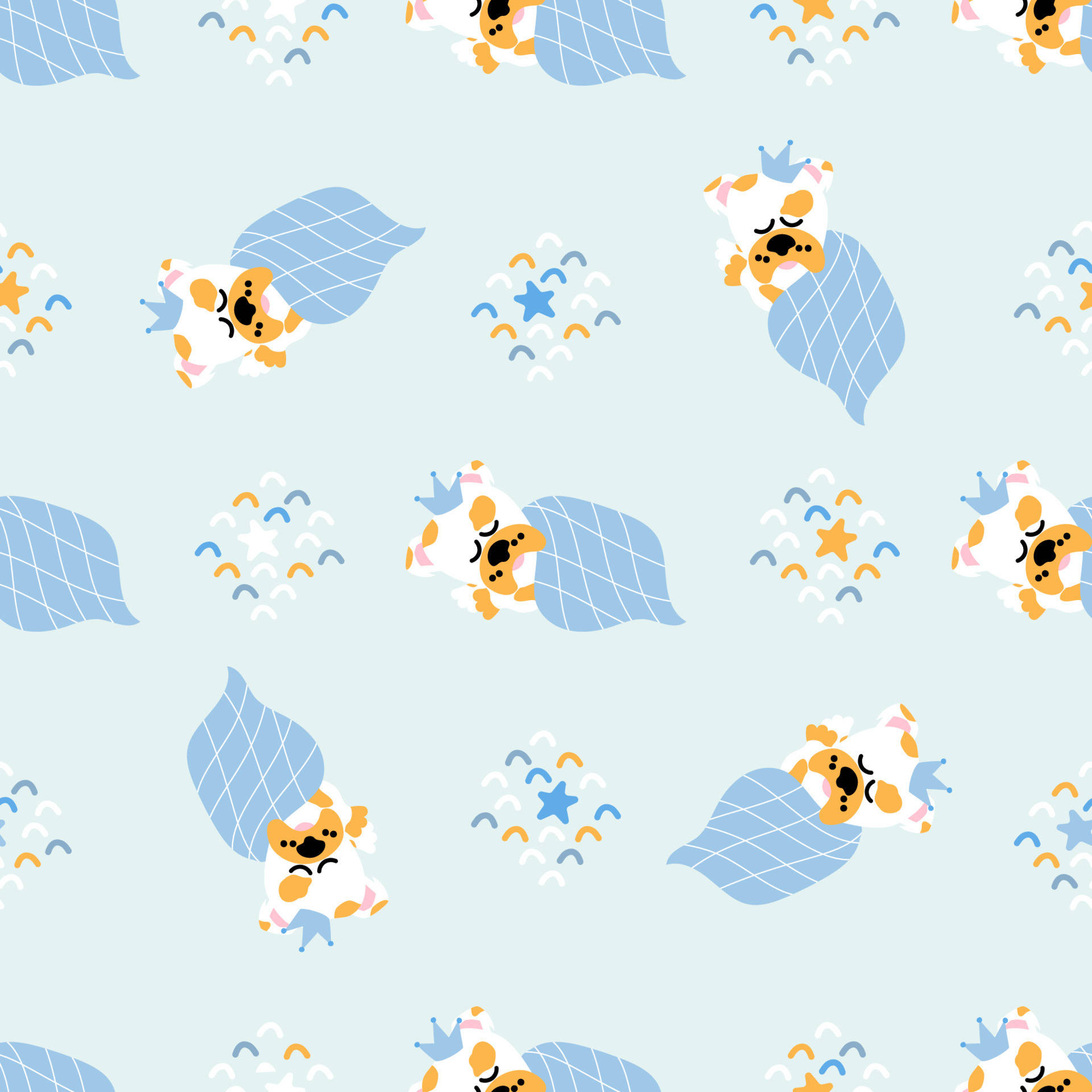 Magical Mickey Mouse Pattern Wallpaper