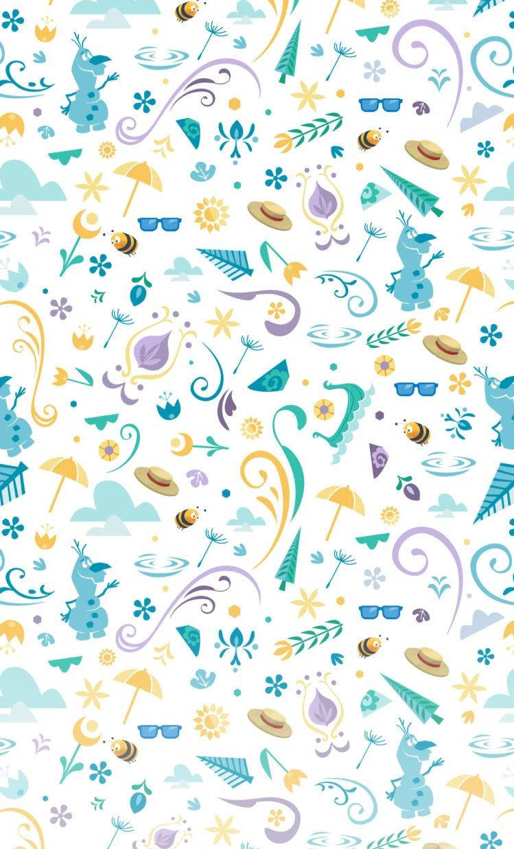 Curl up with some beloved Disney movies and the Disney Pattern! Wallpaper