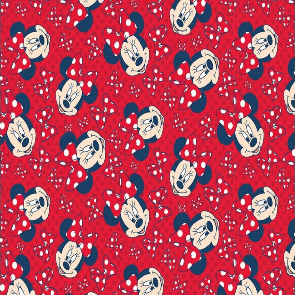 Red Minnie Mouse Disney Pattern Wallpaper
