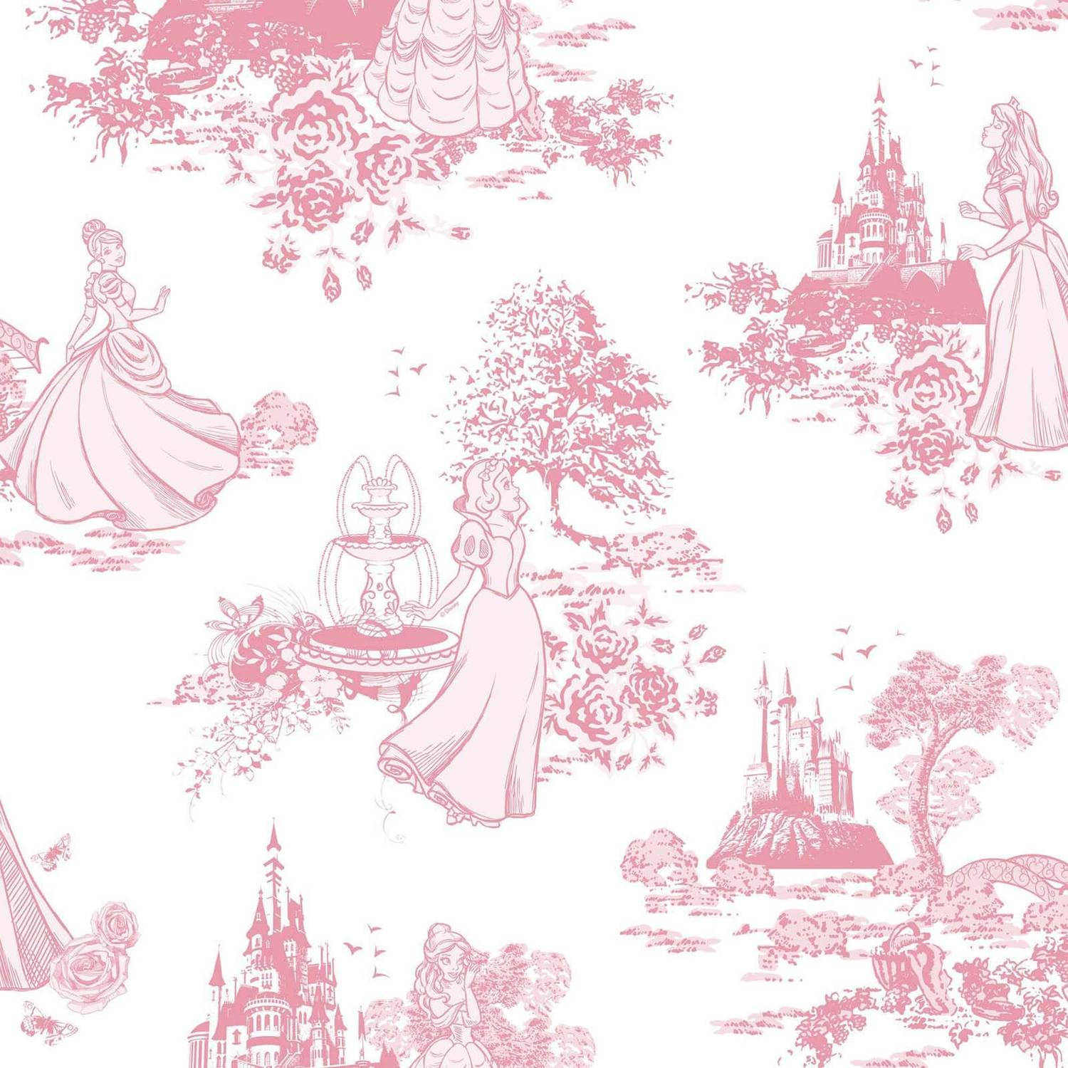 Aesthetic pattern of beloved Disney characters Wallpaper