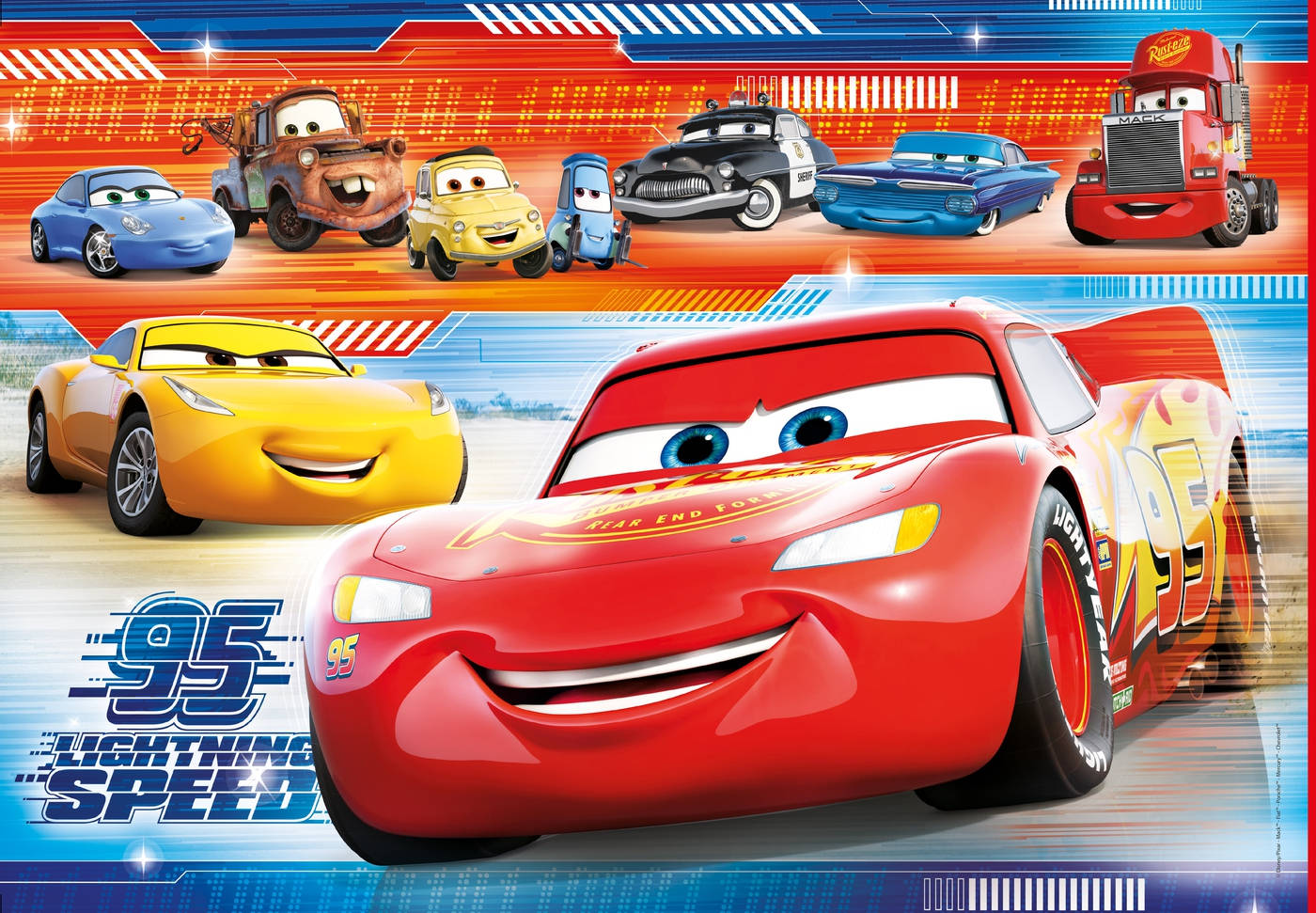 Personajesde Disney Pixar Cars 3 Fondo de pantalla