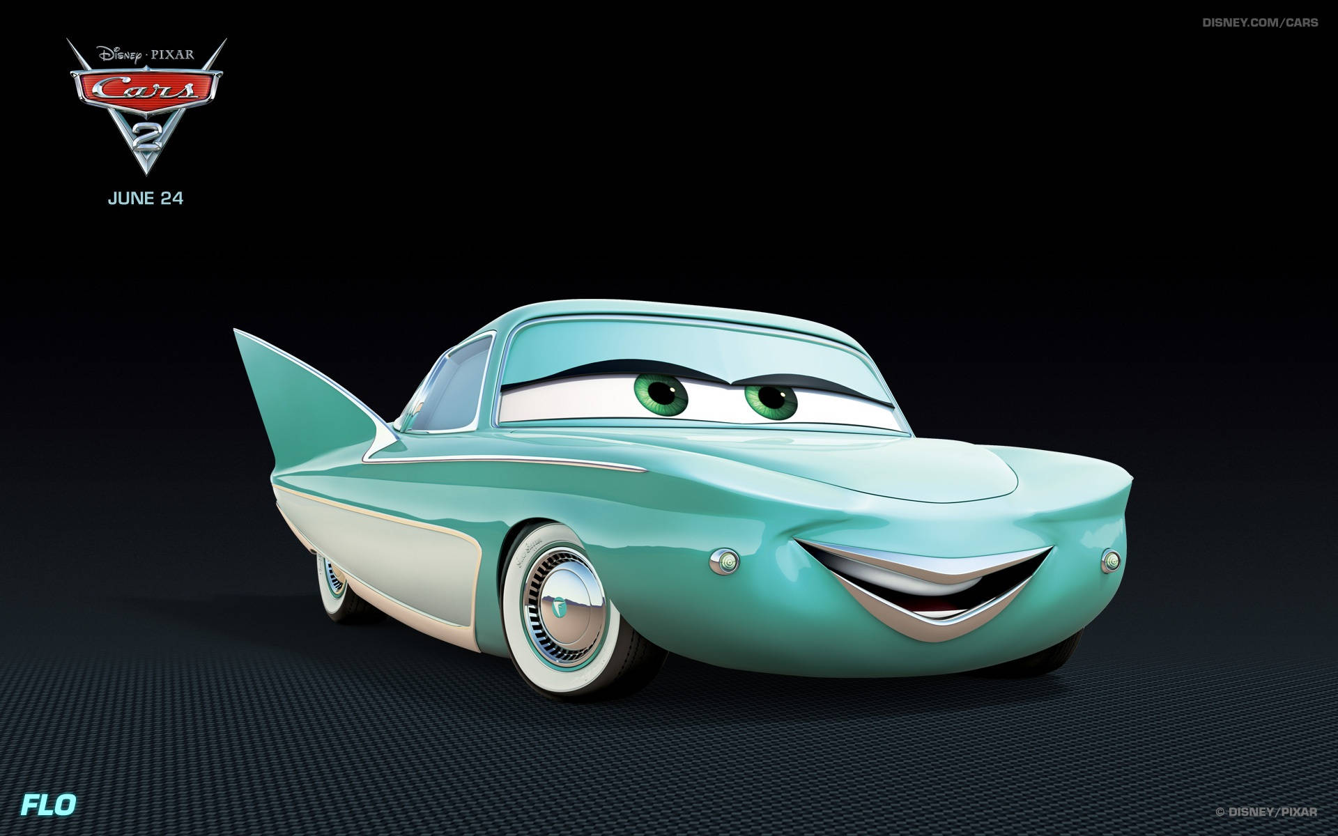 Disney Pixar Flo Cars 2 Wallpaper