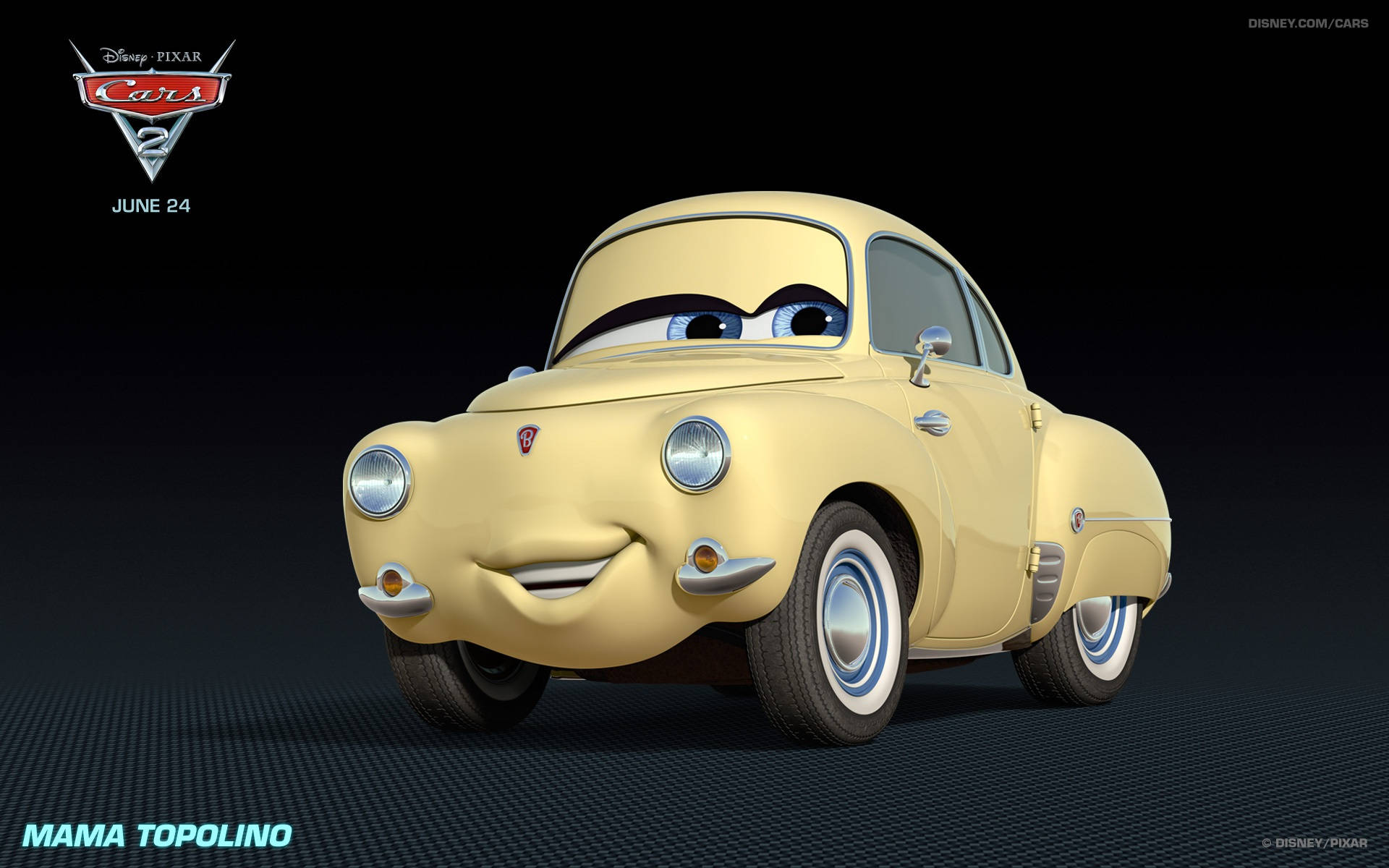 Mama Topolino from Disney Pixar's Cars 2 Wallpaper