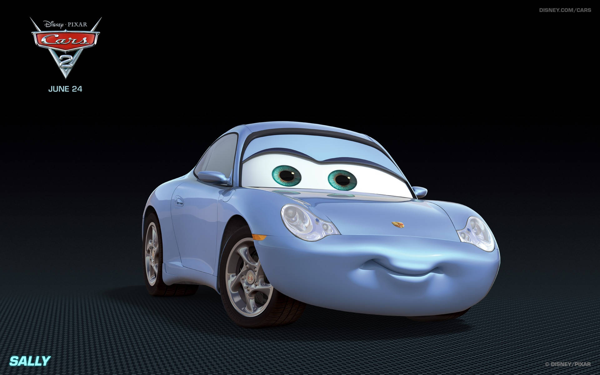 Disney Pixar Sally Carrera Cars 2 Wallpaper