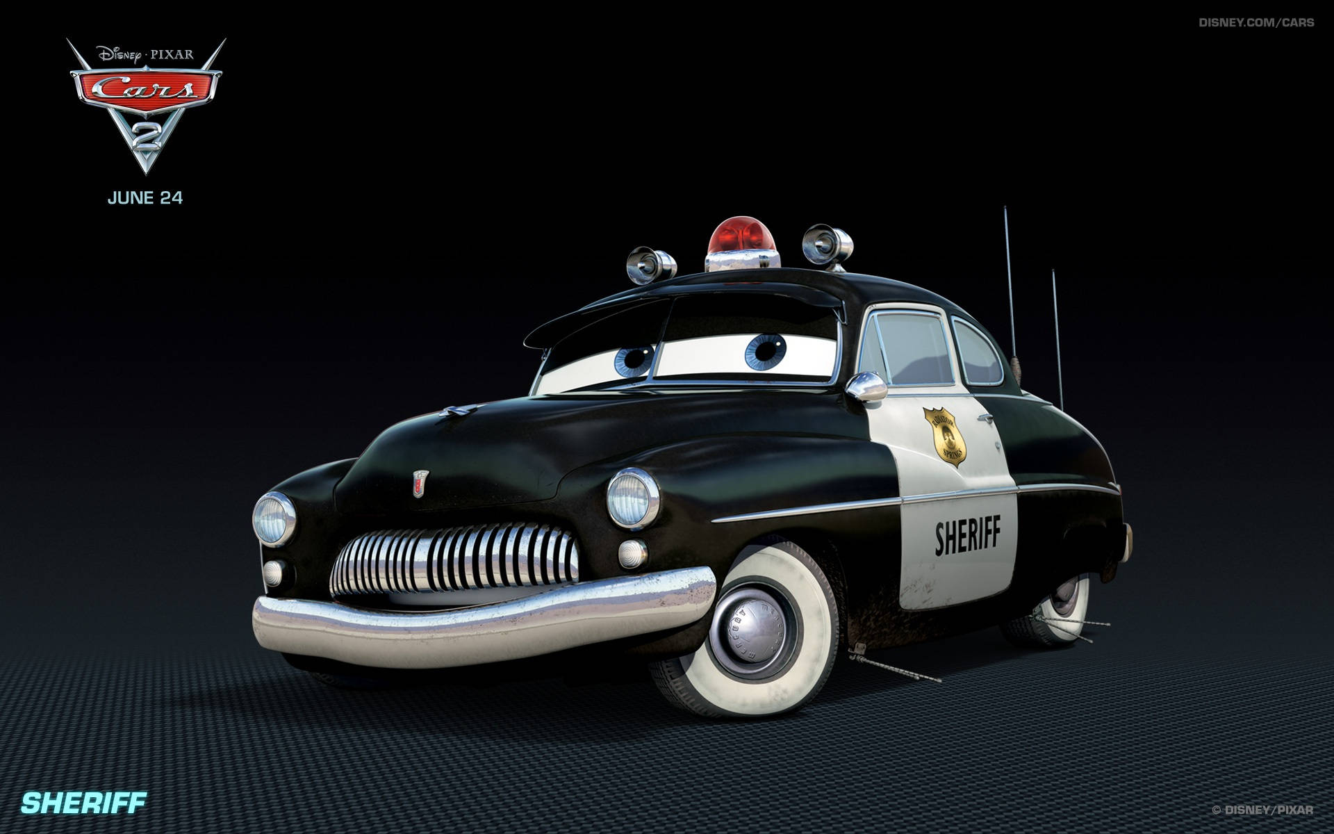 Disney Pixar Sheriff Cars 2 Wallpaper