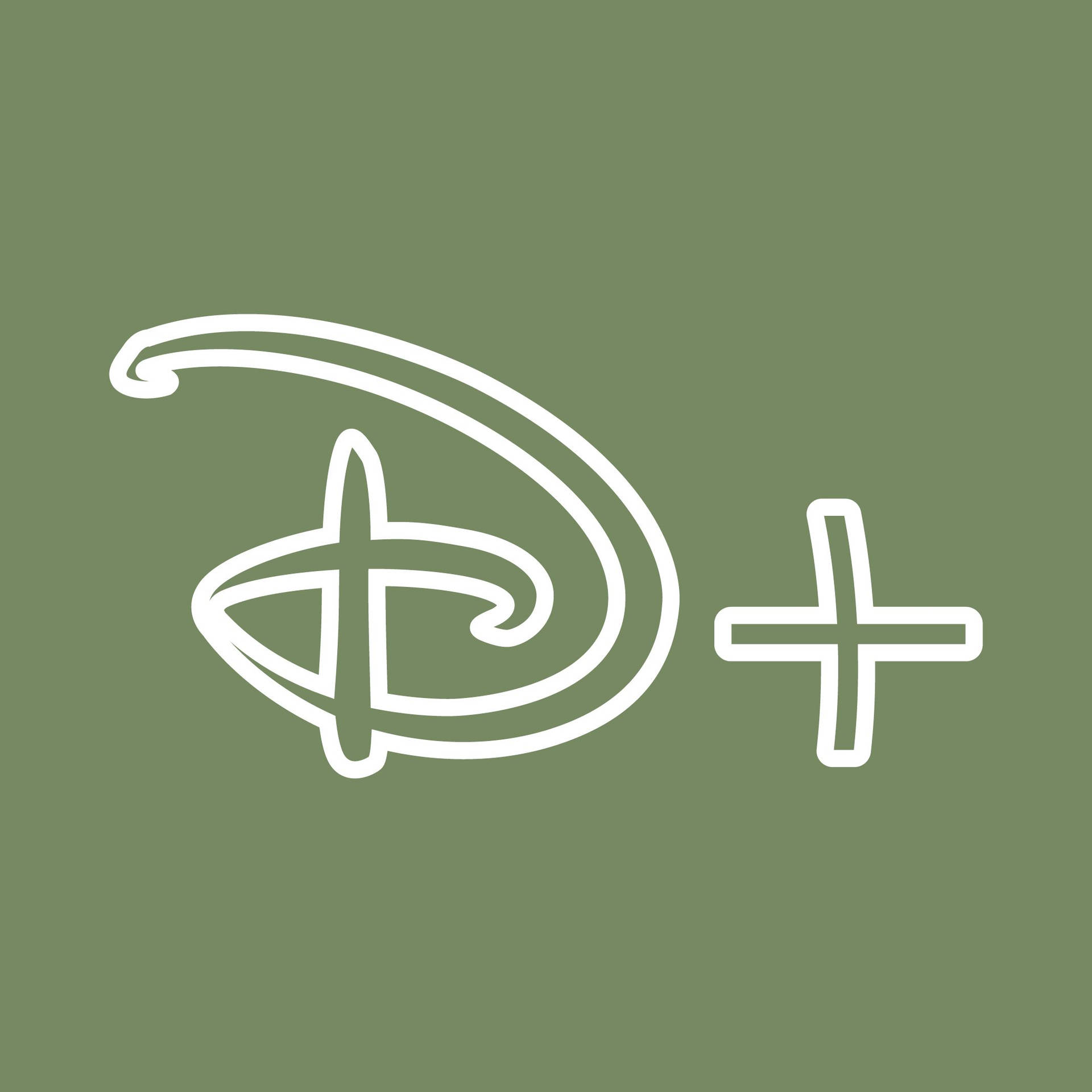 Disney Plus pastel green logo wallpaper 