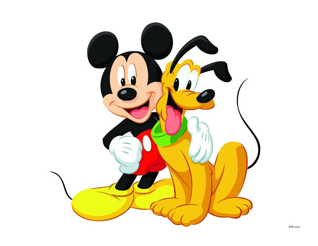 Disney Pluto And Mickey Mouse Wallpaper