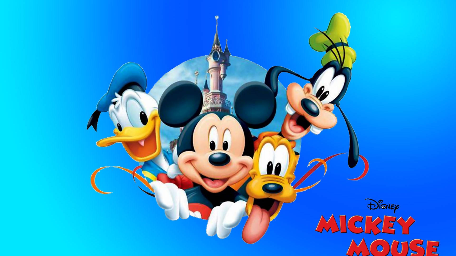 Disneypluto Blauer Hintergrund Wallpaper