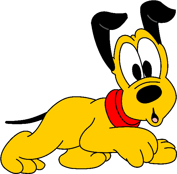 Disney Pluto Lying Down Cartoon PNG