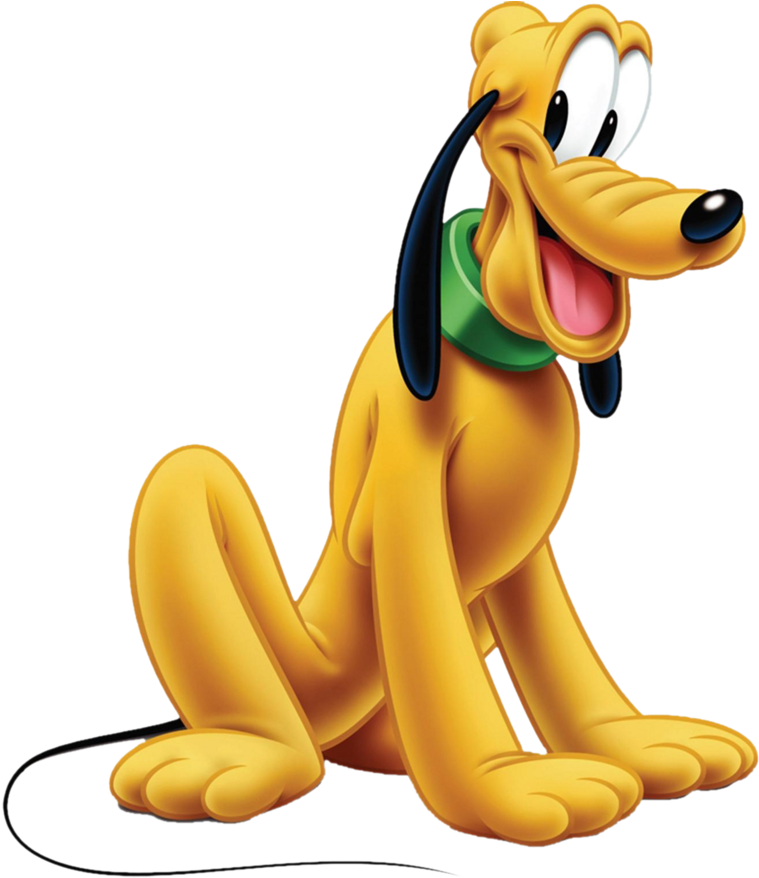 Disney Pluto Sitting Pose PNG