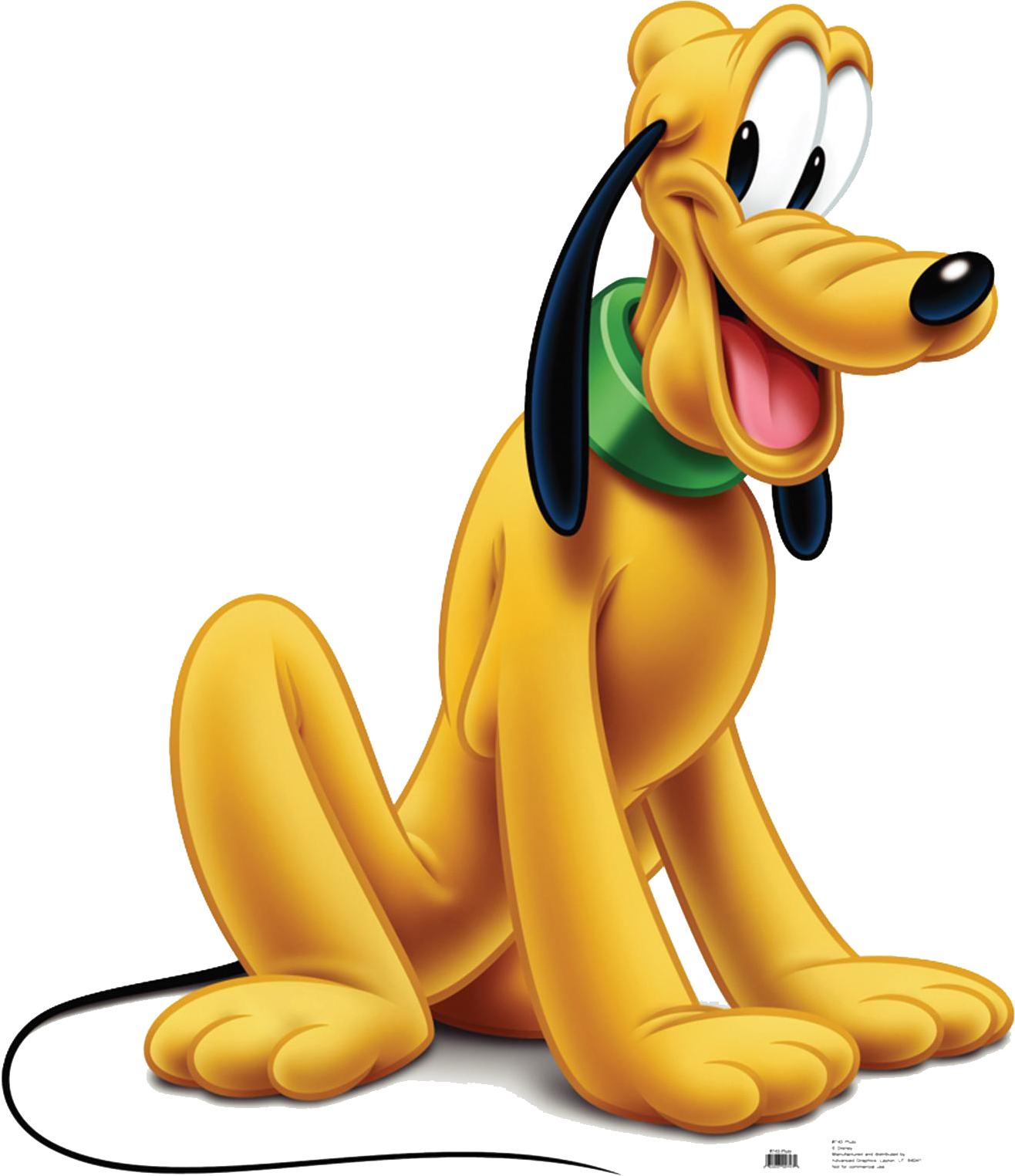 Disney Pluto Sitting Pose PNG