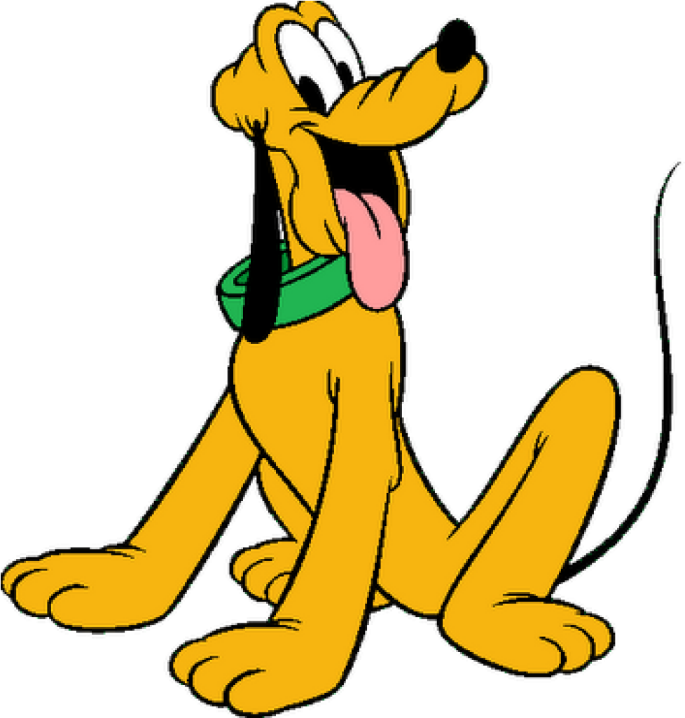 Disney Pluto Sitting Pose PNG