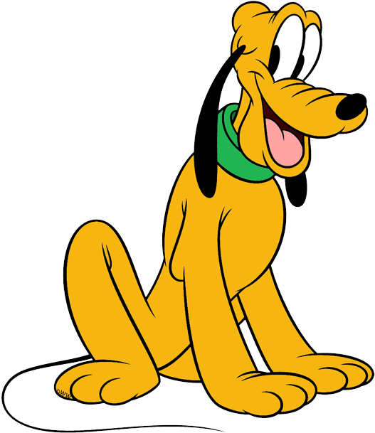 Disney Pluto Sitting Pose PNG