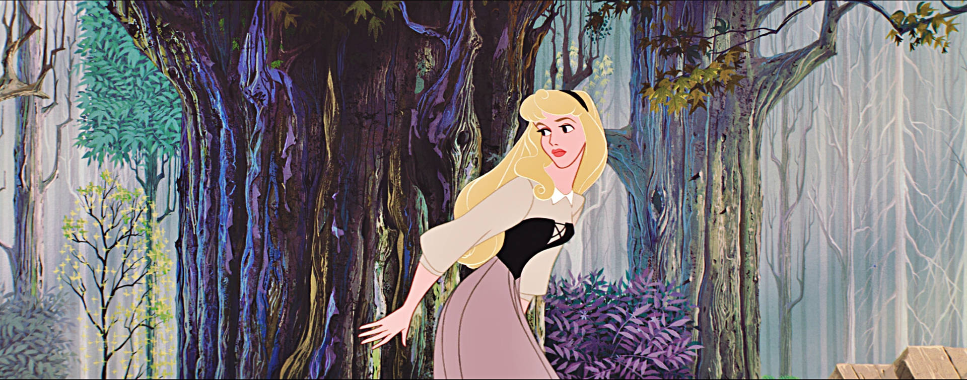 Disney Princess Aurora Hiding