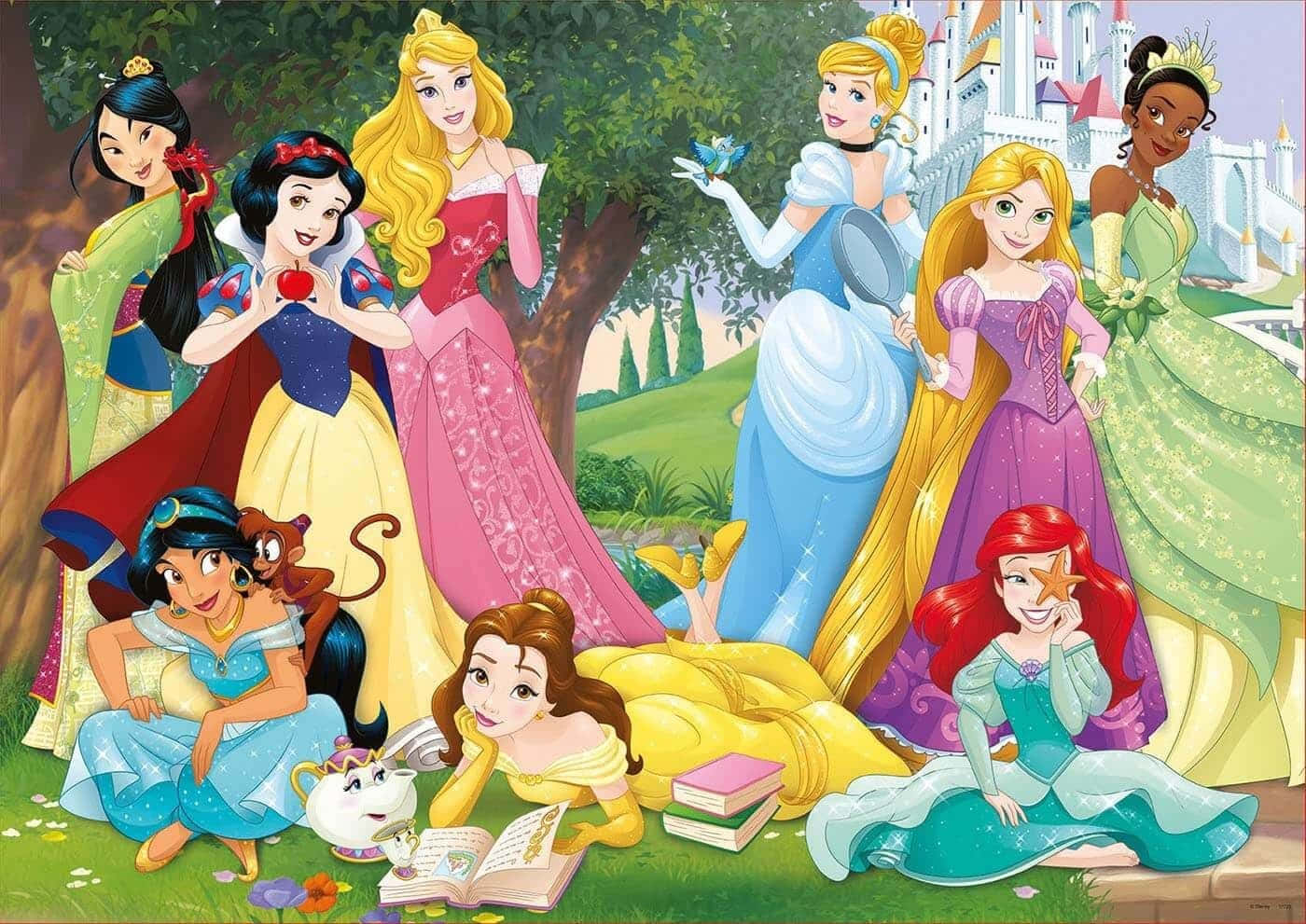 Disneys prinsesser billeder pynte denne tapet.