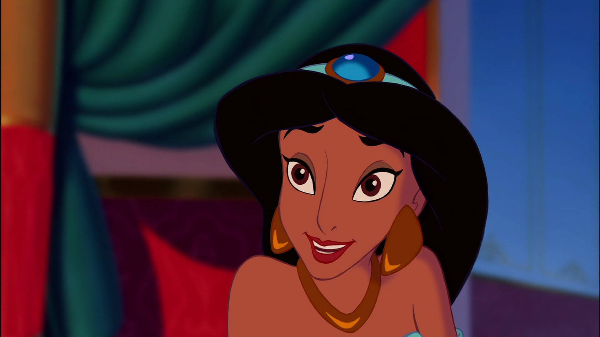 Disney Princess Jasmine Smiling Wallpaper