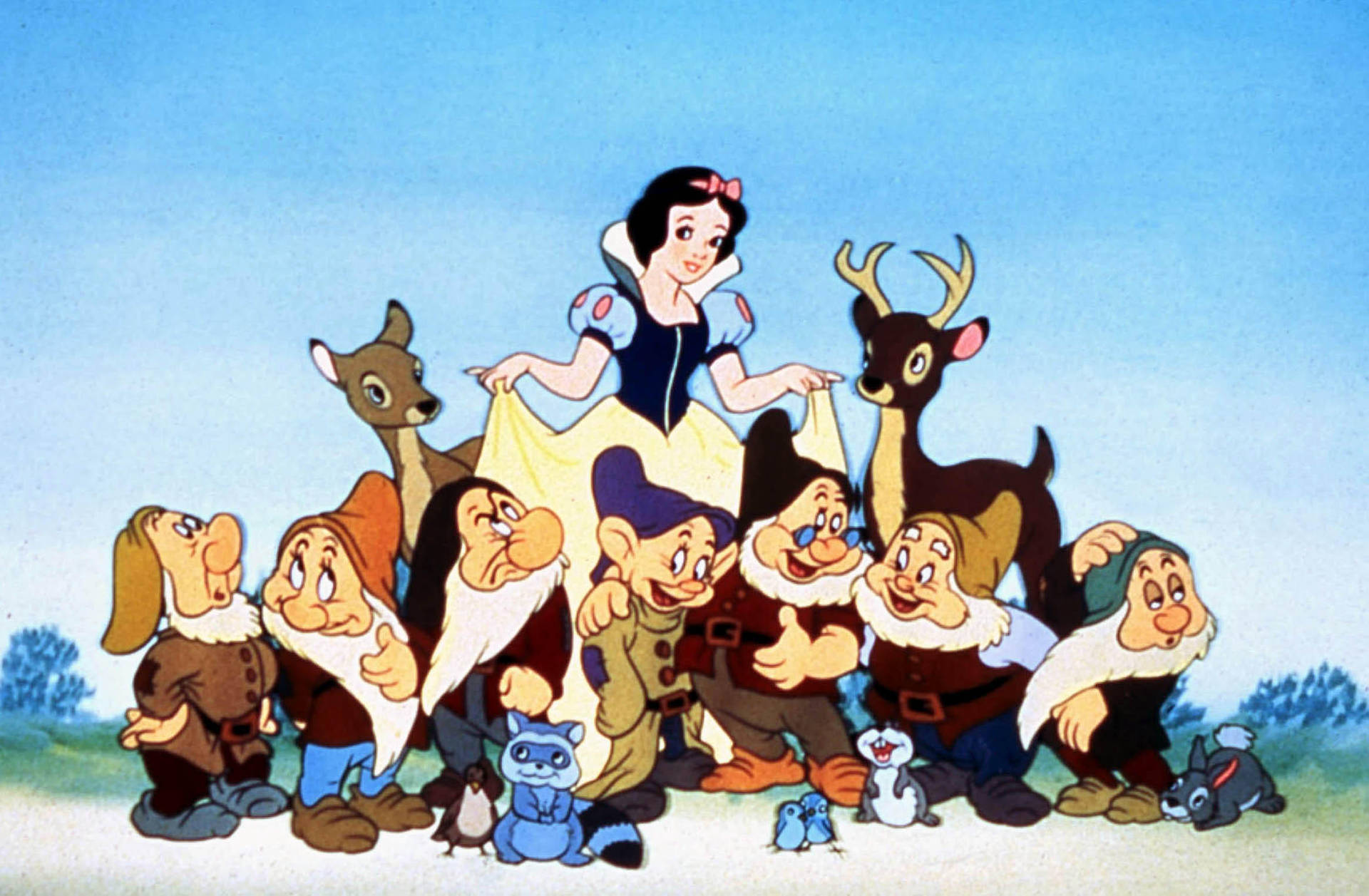 Disney Princess Snow White And Friends Wallpaper