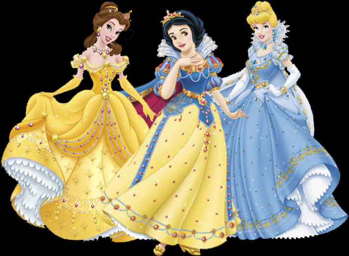 Download Disney Princess Trio | Wallpapers.com