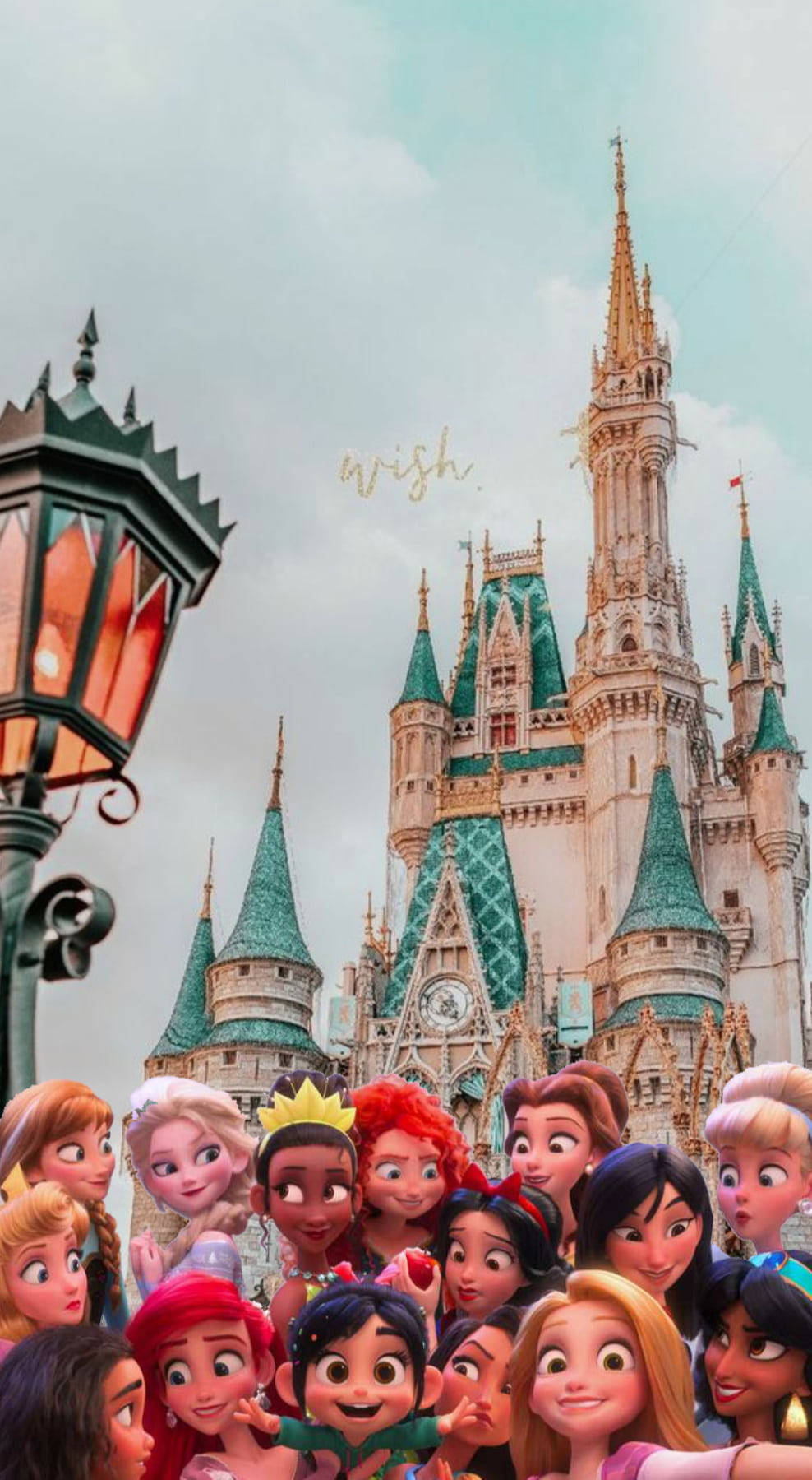 Download Disney Princesses At Disney Phone Wallpaper 