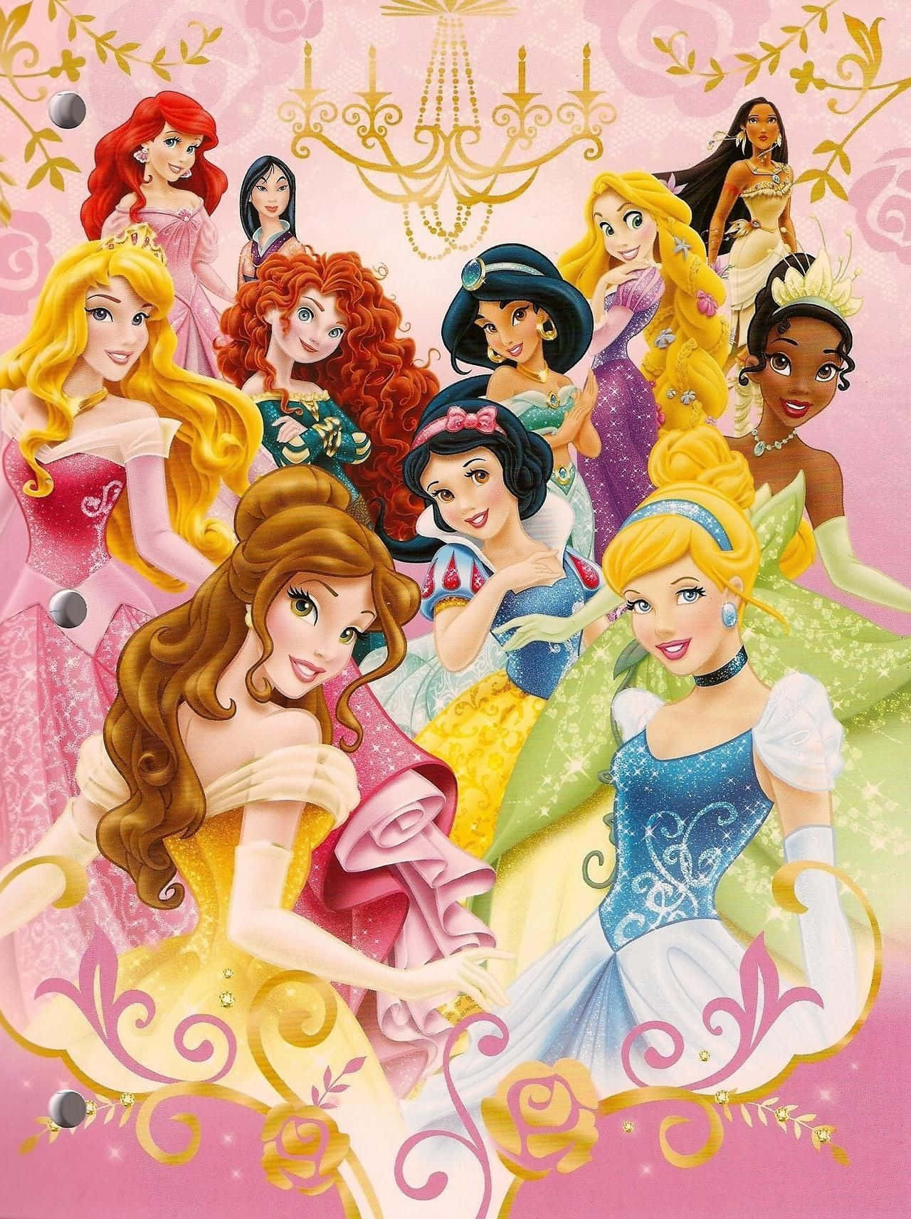 Immaginecon Le Scintillanti Vesti Delle Principesse Disney