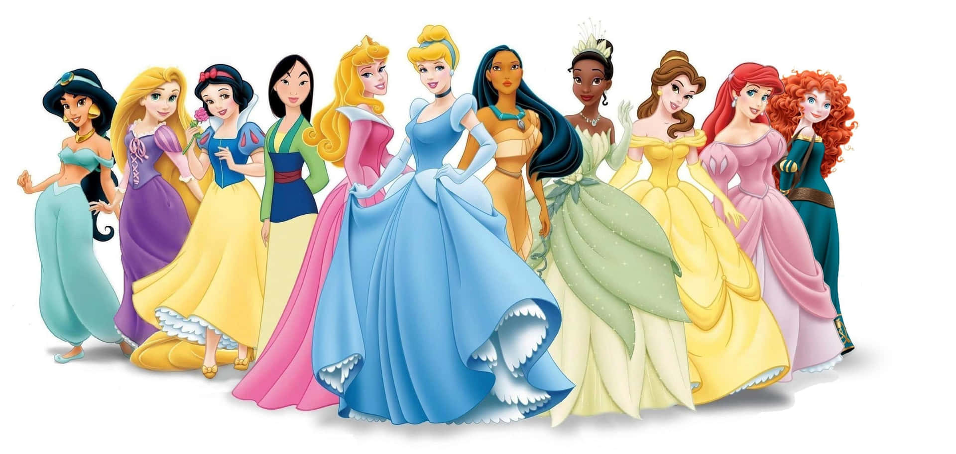 Billed Tapet af Disney Prinsesser Kjoler