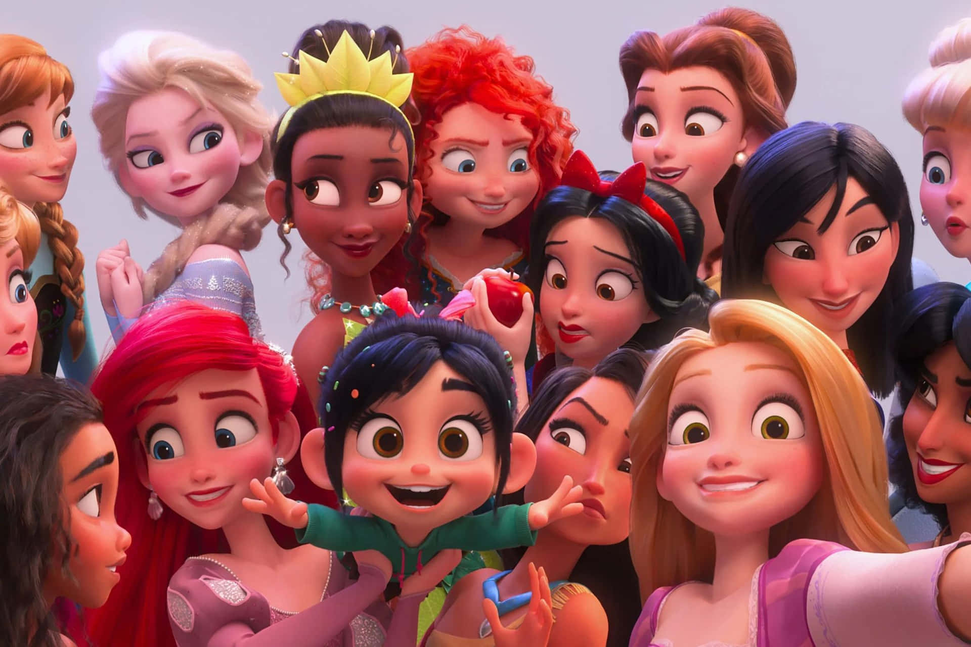 Disney Princesses Together Selfie Wallpaper