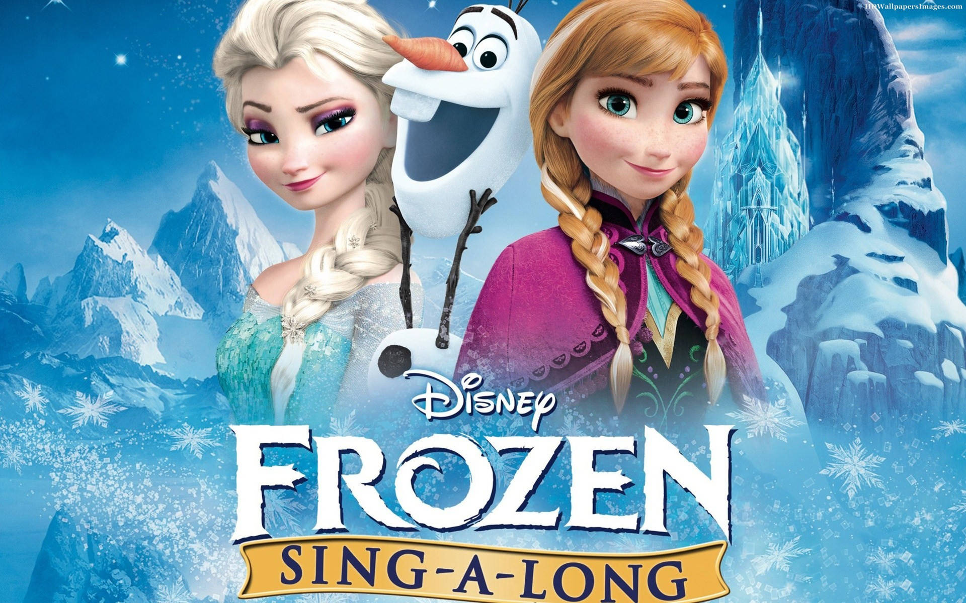Disneysingalong Video-cover Von Frozen Elsa Wallpaper