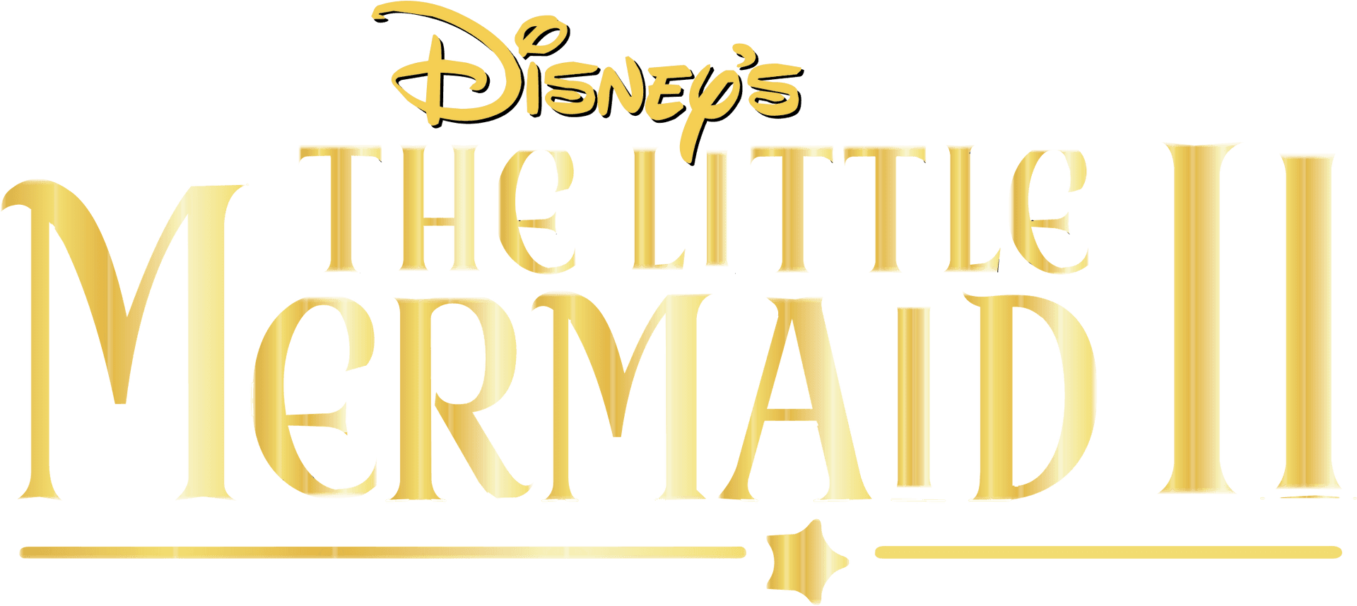 Disney The Little Mermaid I I Logo PNG