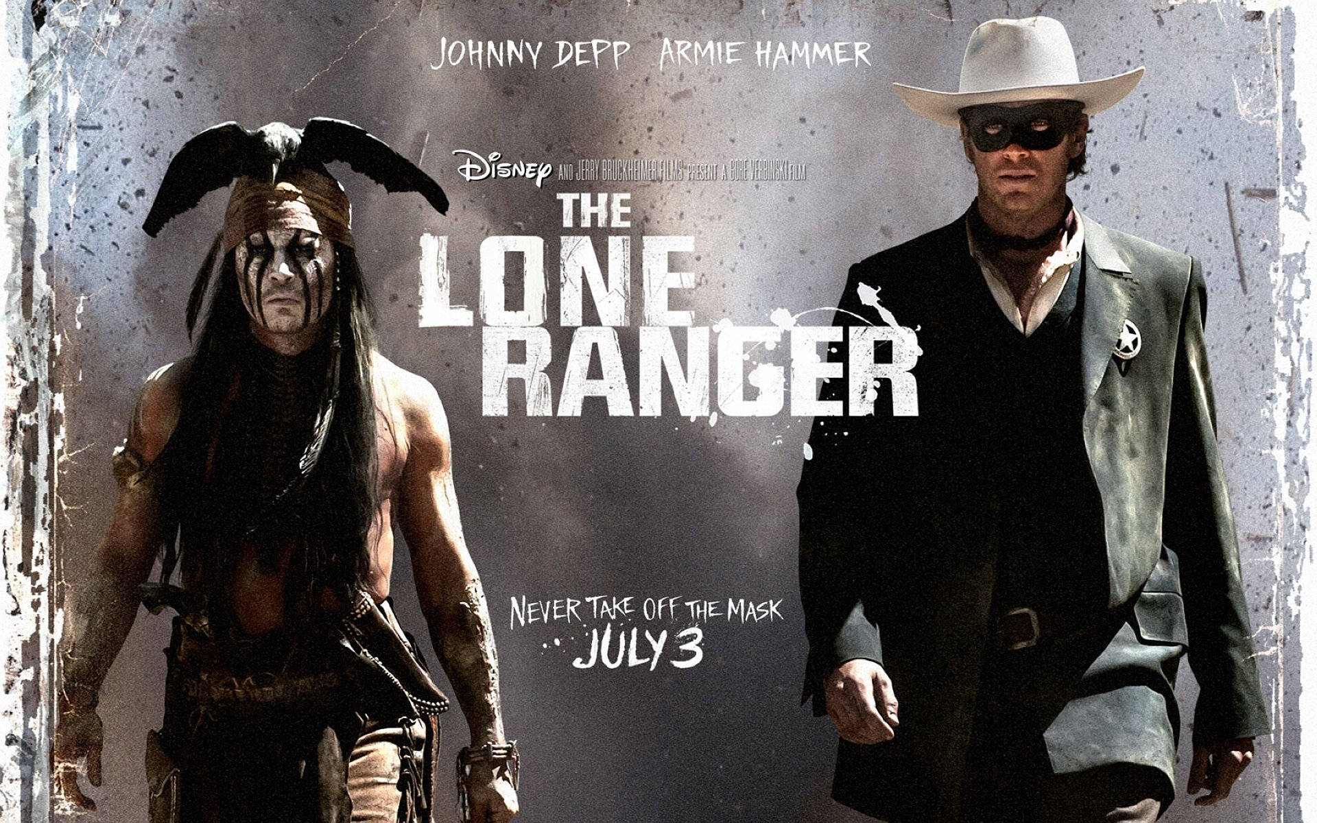 Disney The Lone Ranger Poster Wallpaper