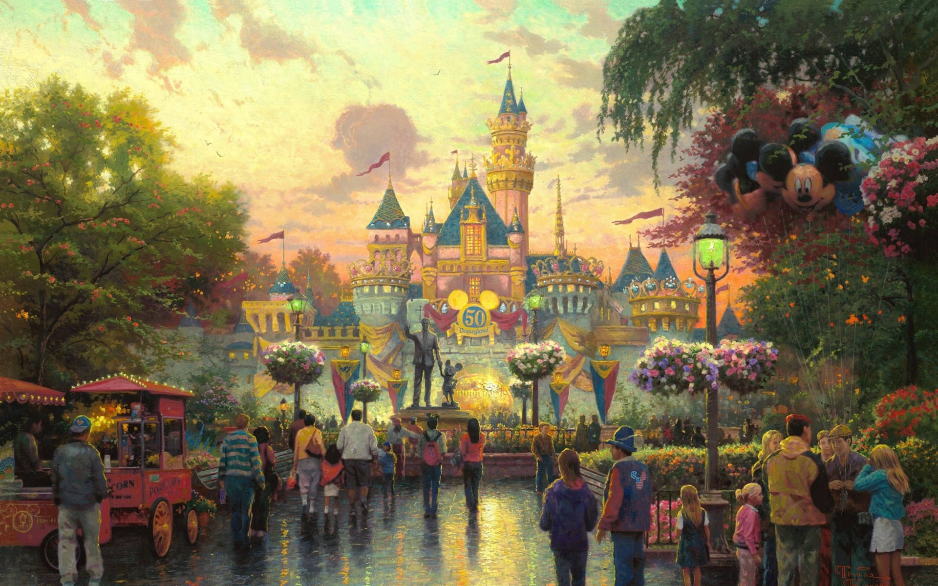Disney Theme Park Painting