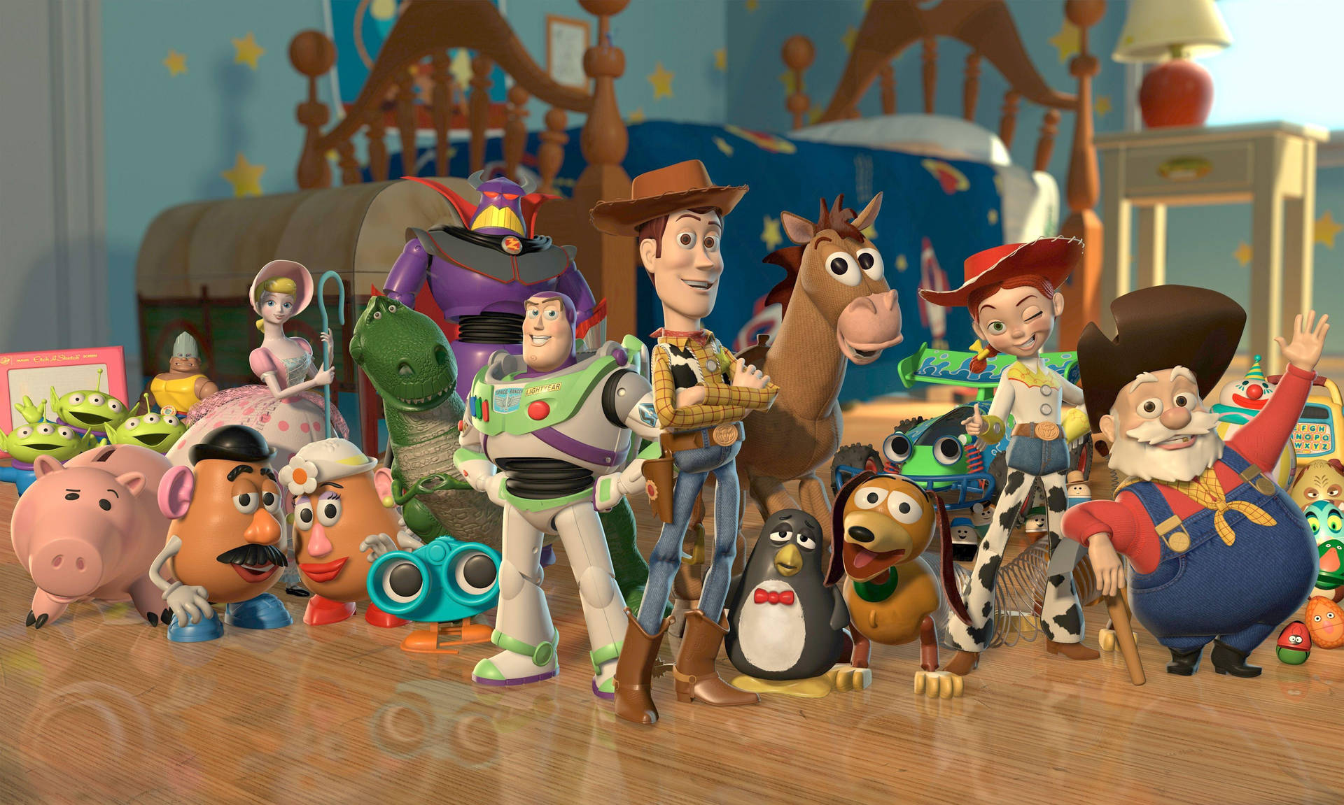 Disney Toy Story And Friends Wallpaper