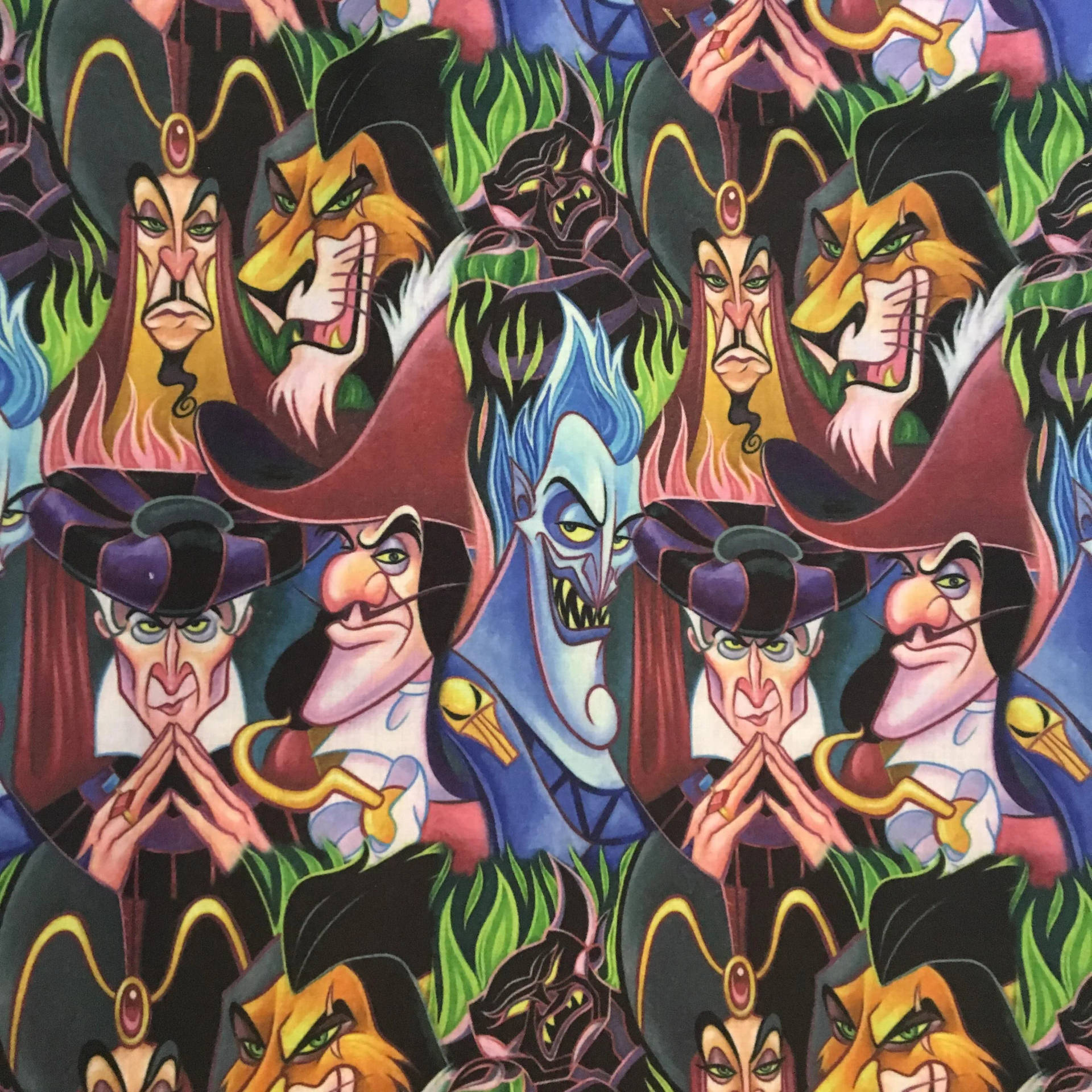 Disney Villains Cool Art Wallpaper
