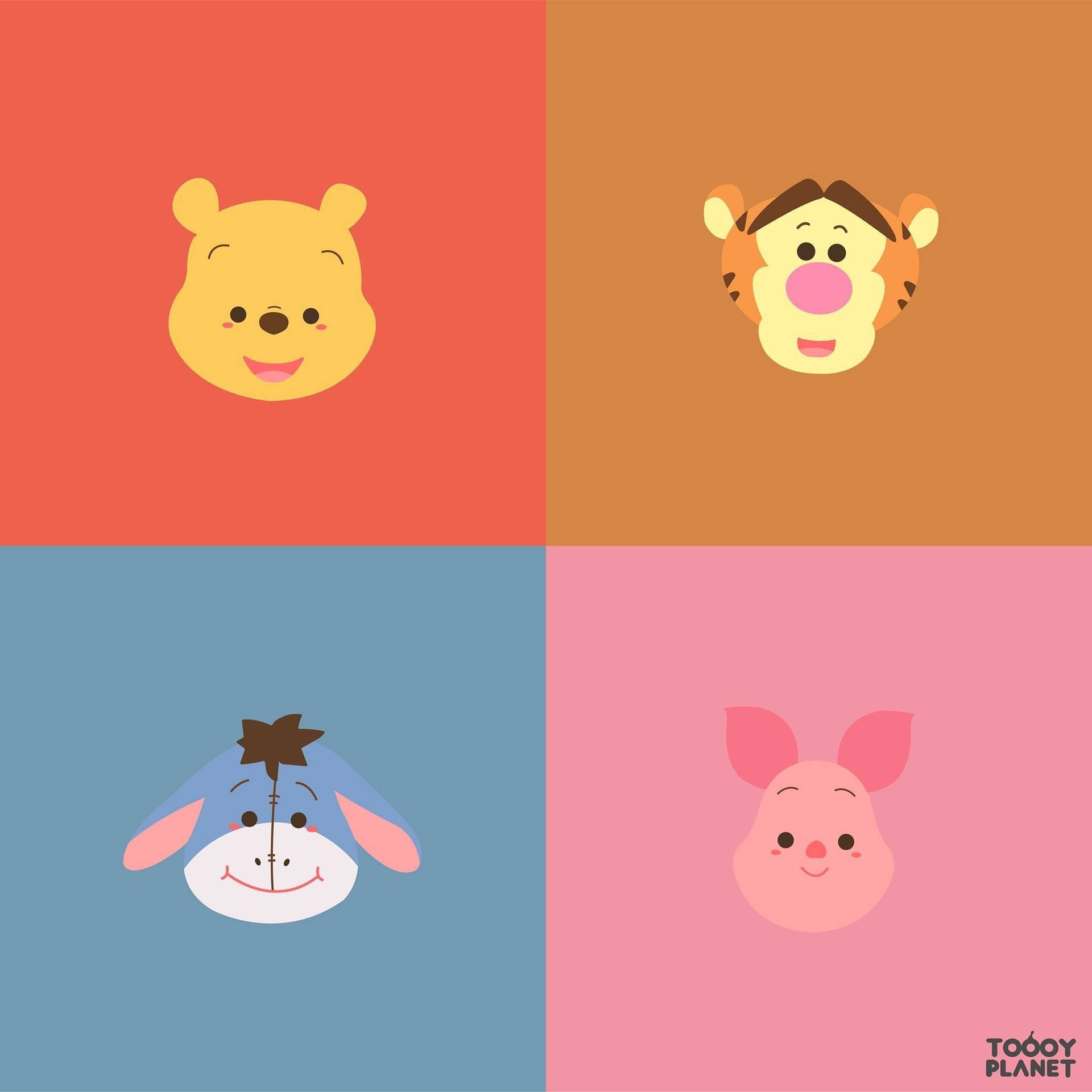Disney Winnie The Pooh Baby Versions Wallpaper