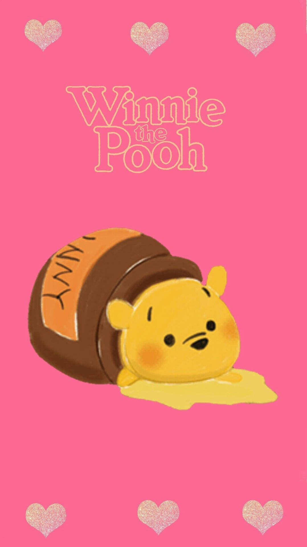 Disney Winnie The Pooh Inside Jar Wallpaper