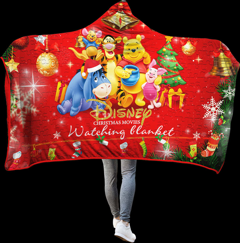 Disney Winniethe Pooh Christmas Blanket PNG