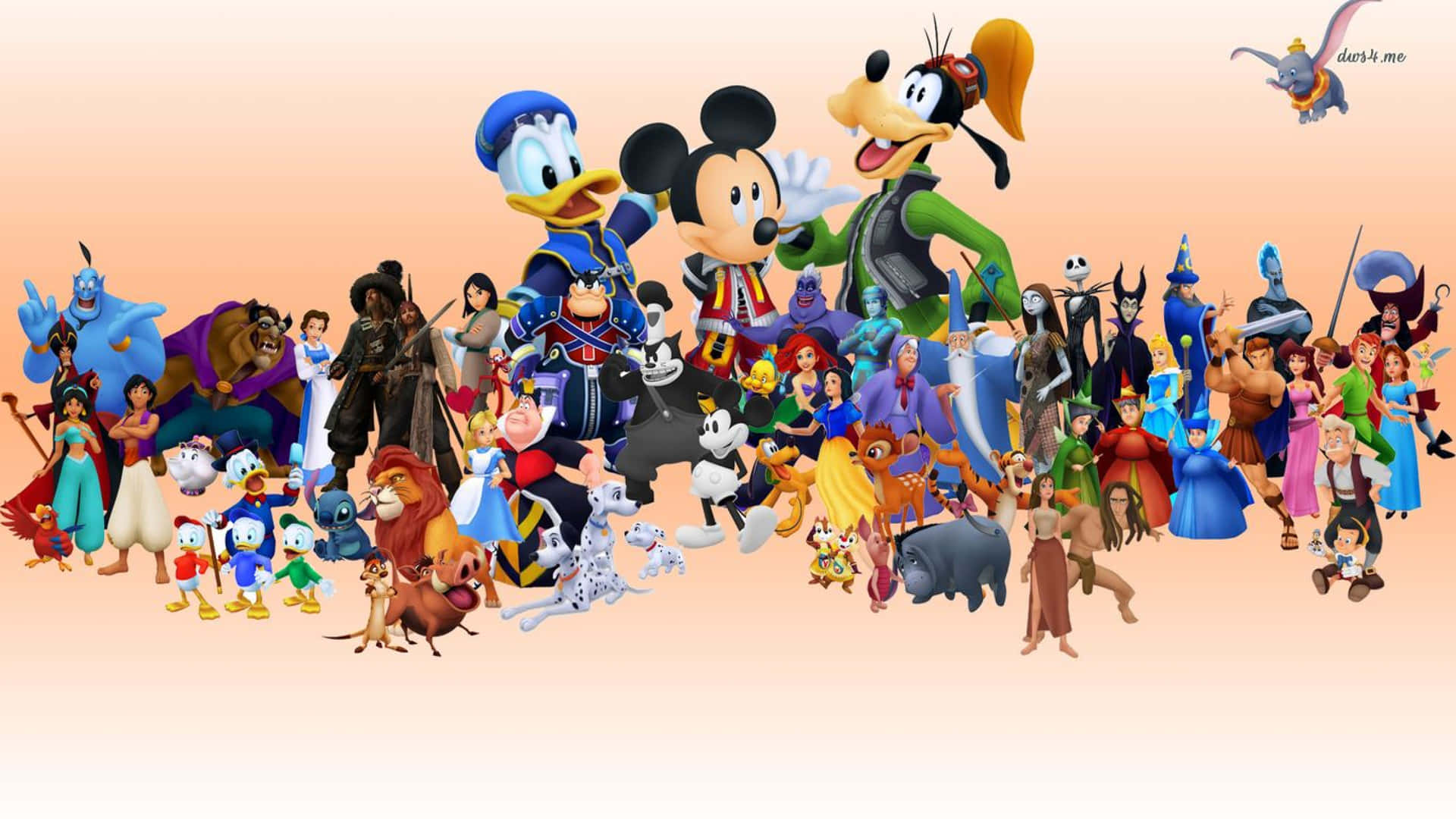 Disney World Characters Desktop Wallpaper