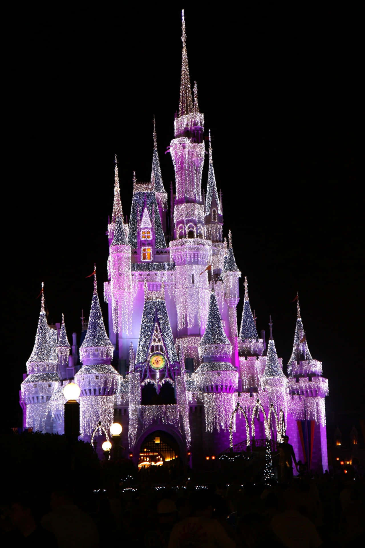 Disneyworld Cinderella Castle Traumlichter Iphone Wallpaper