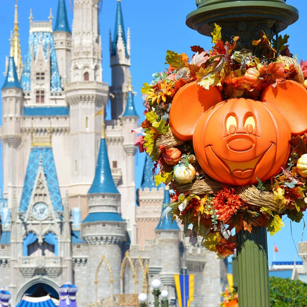 Celebraciónde Halloween En Disney World Para Iphone Fondo de pantalla